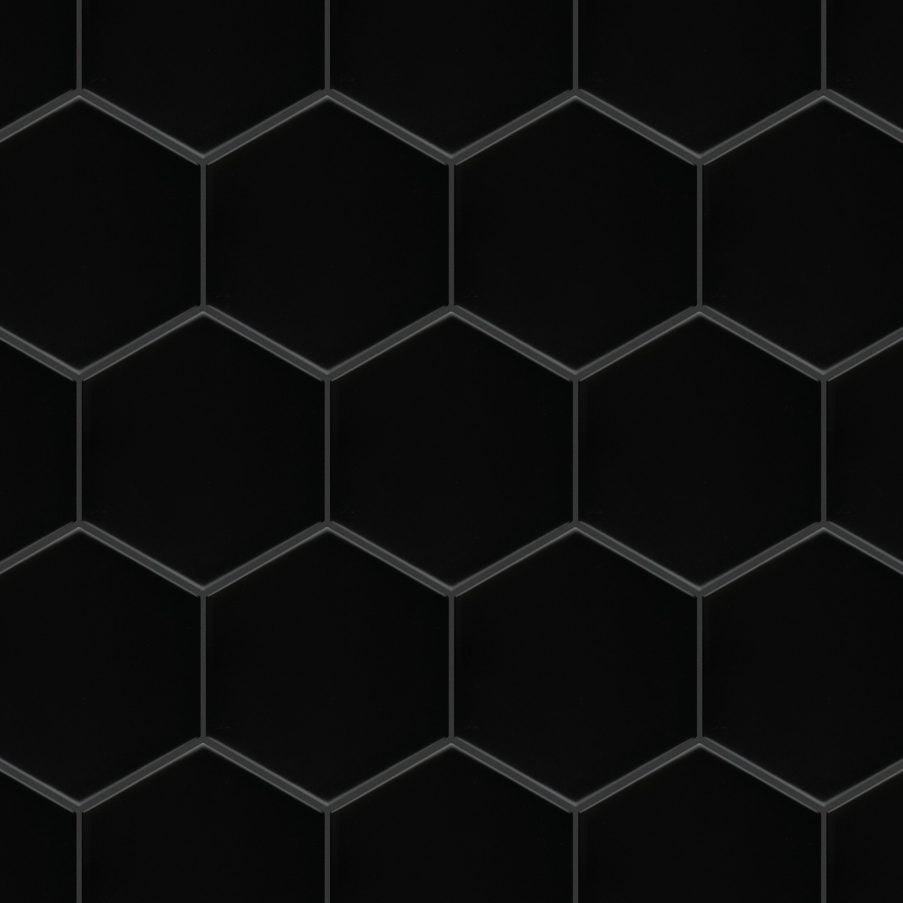 Affinity Tile FWRM4HMB Metro Super 4" Hex Matte Black 10-in x 12-in Matte Porcelain Hexagon Mosaic Floor and Wall Tile ( 8.2-sq ft Carton