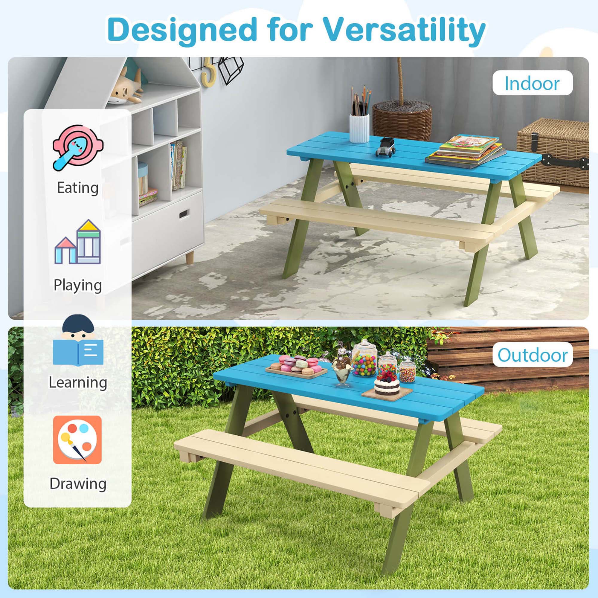 Costway HCST04626 Accent-Table-Sets - View #5