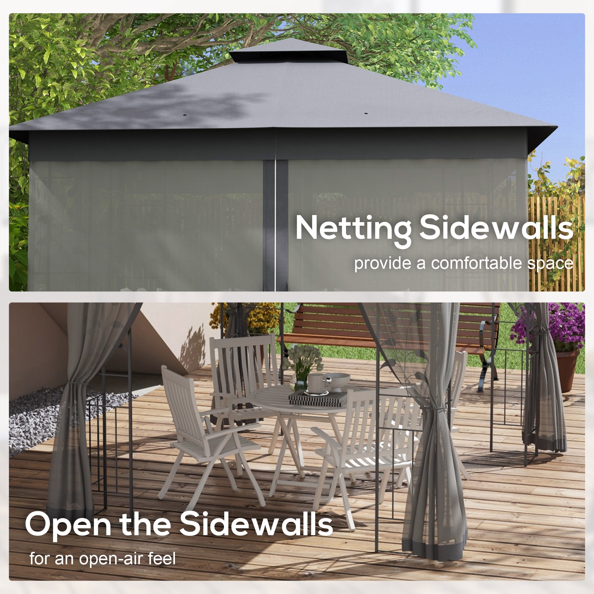 ToolCat BZ2-14-PW Wood-Resin-Gazebos - View #4