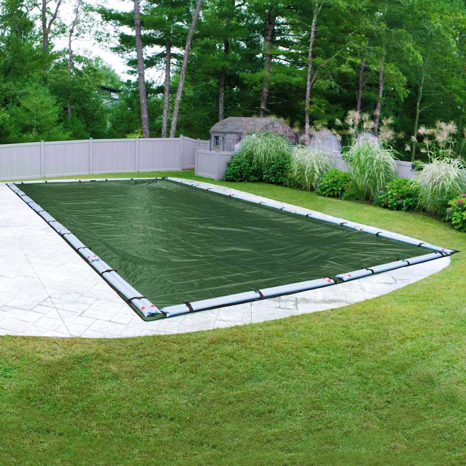 Pool Mate 45-ft x 20-ft XL Mesh Polyethylene Winter Rectangle Pool ...