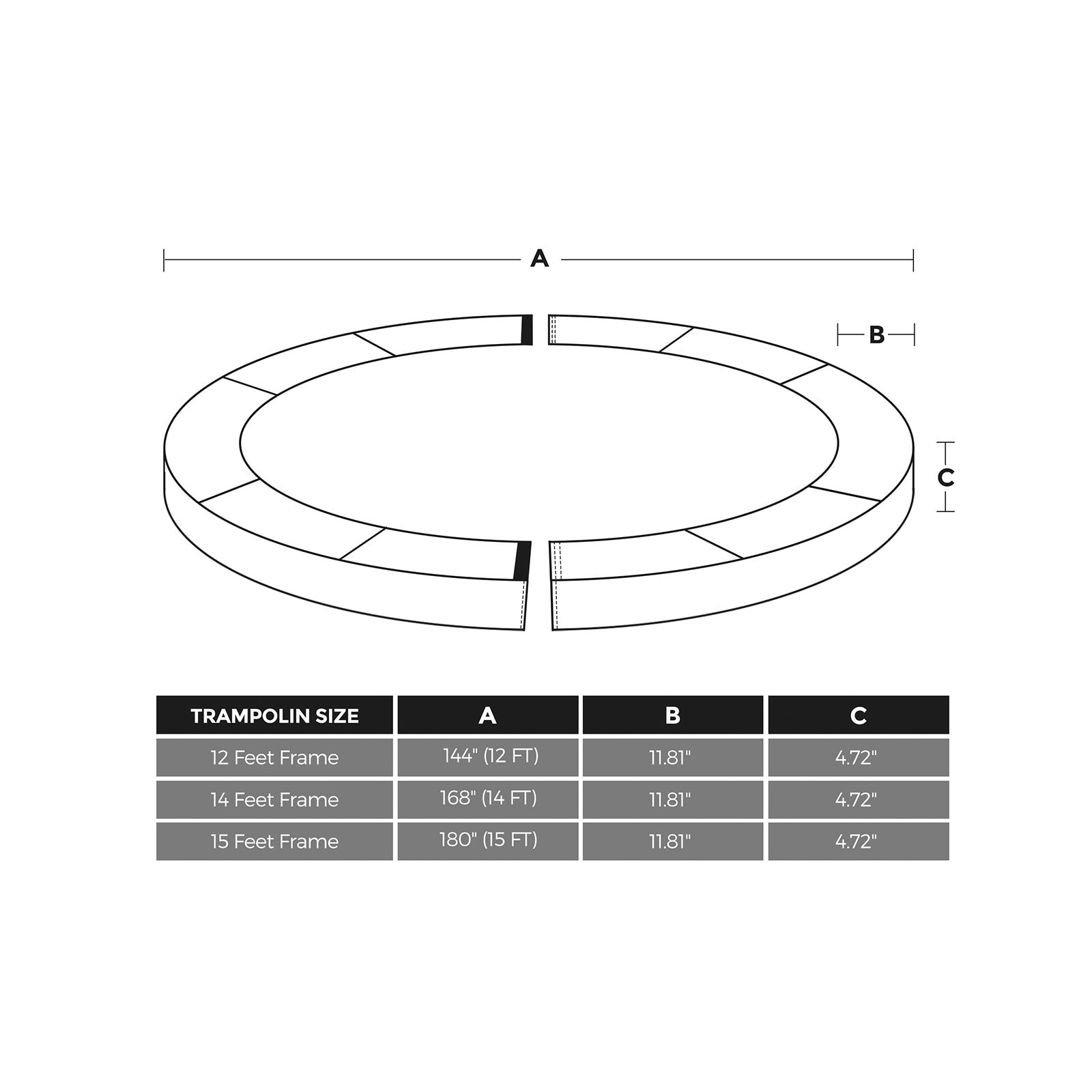 Slickblue D-SM-20C410PTSU Trampoline-Accessories - View #2