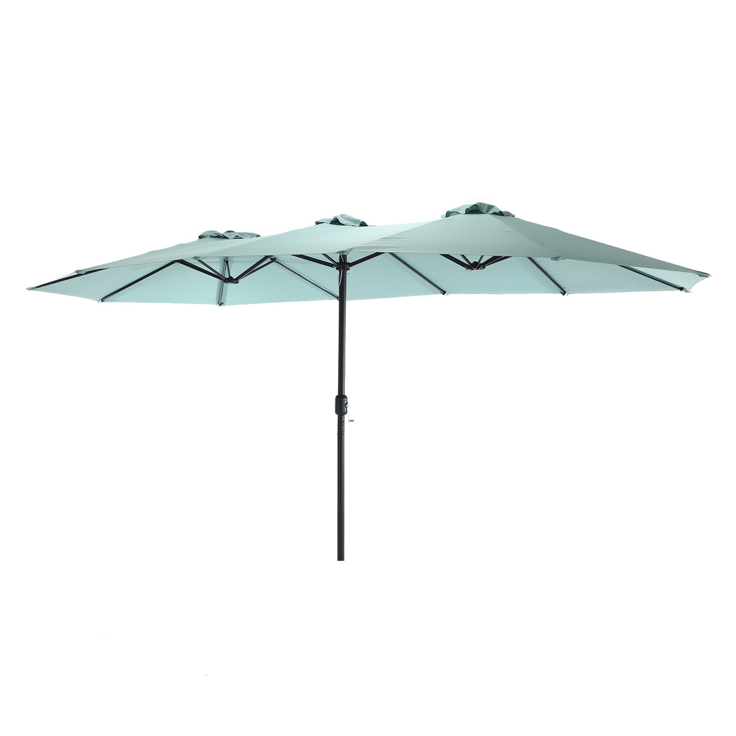 Bybafun YA8100091 14.9-Feet Steel Blue Garden Patio Umbrella