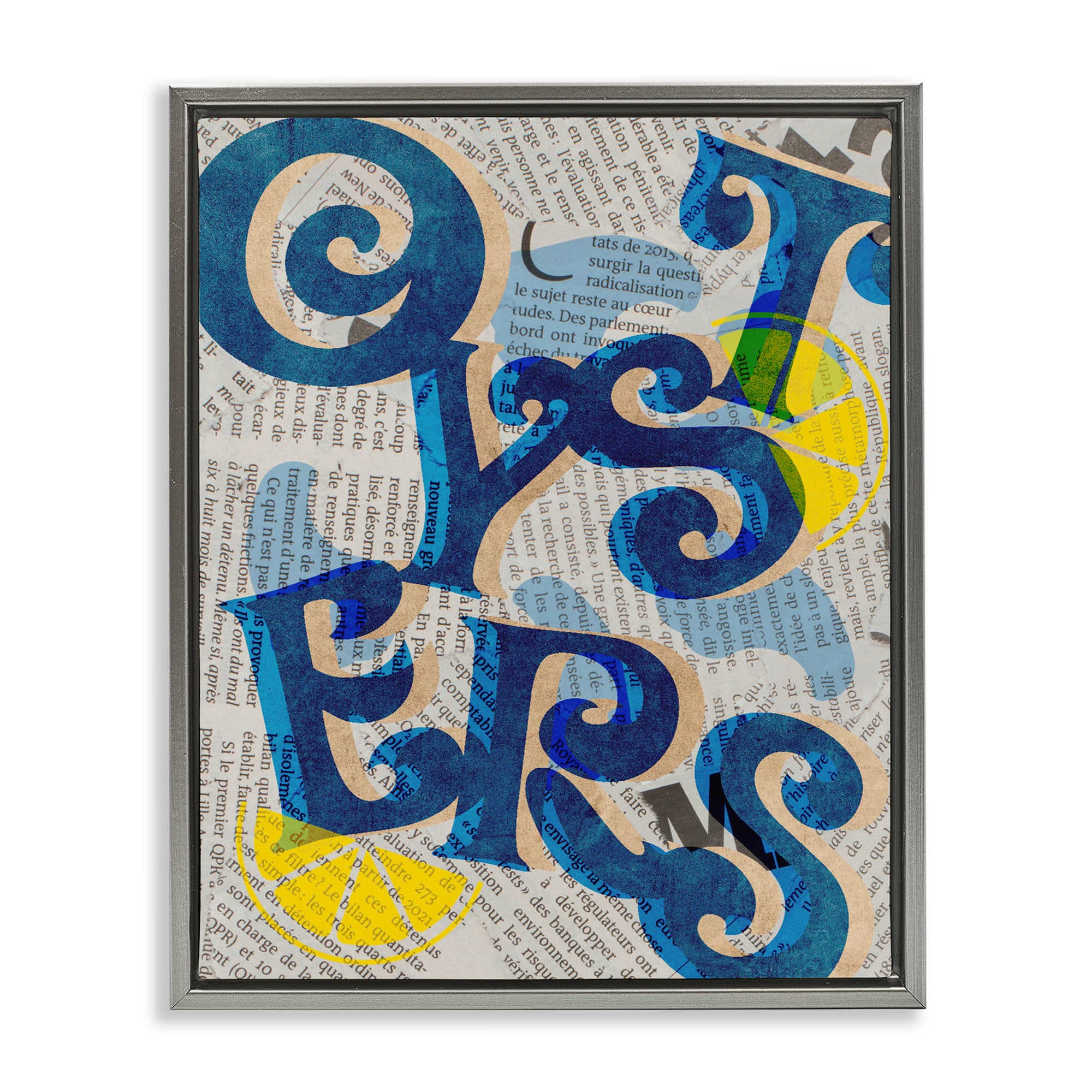 Stupell Industries BT-073-FFL-16X20 Classic Retro Oysters Gray Framed Floater Canvas Wall Art By Lil' Rue 17 x 21