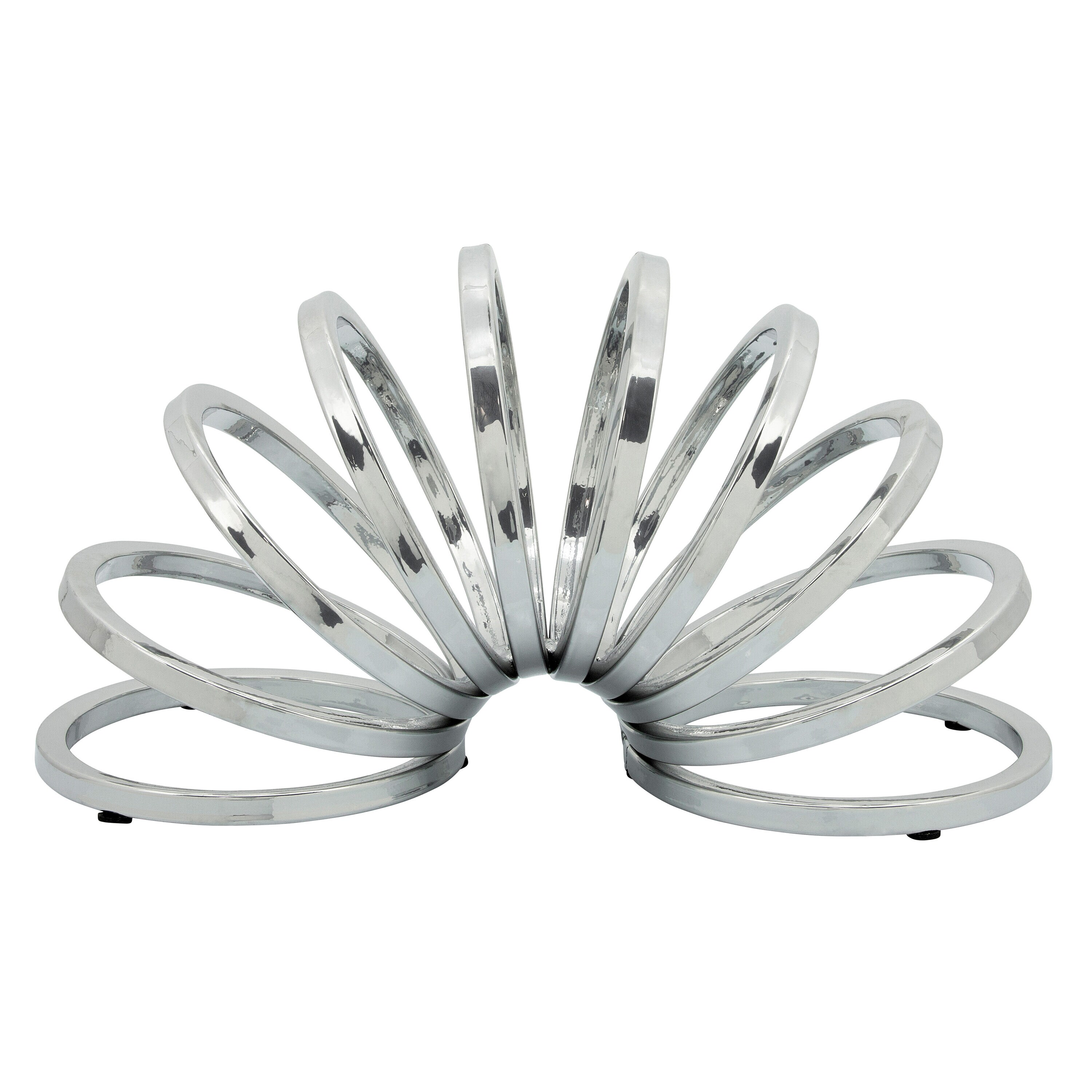 Sagebrook Home 15641-02 Silver Metal Modern Sculpture