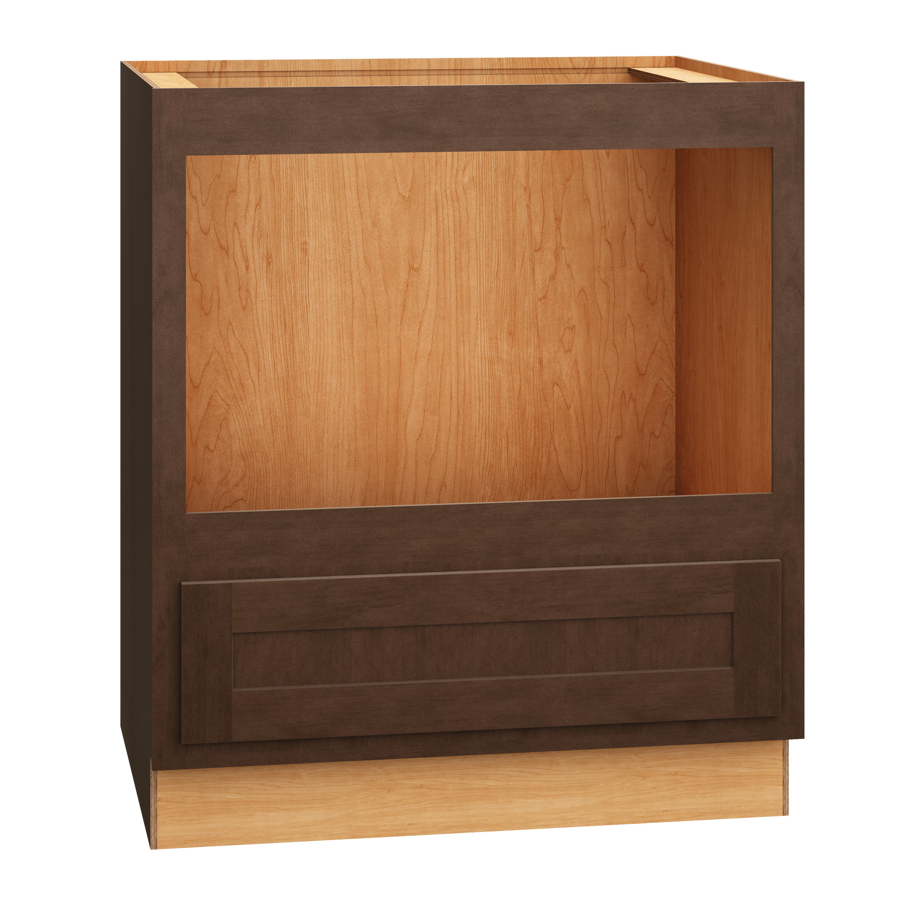 Diamond Express Jamestown 30-in W x 34.5-in H x 24-in D Moonstone Gray 1-Drawer Microwave Base Fully Assembled Plywood Cabinet (Recessed Panel Shaker Style)