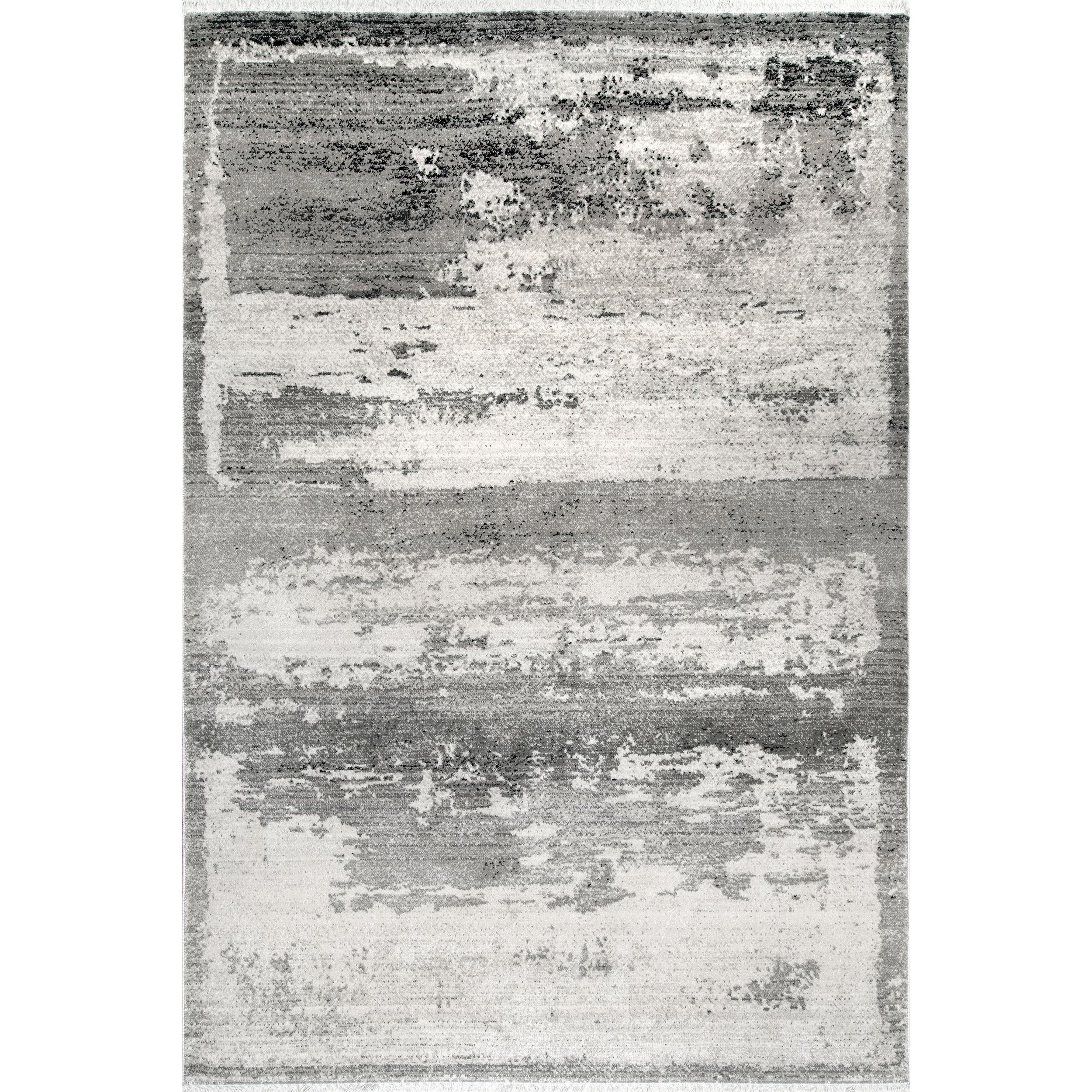 nuLOOM KHTR20A-305 Ruth 3 X 5 (ft) Gray Indoor Abstract Area Rug