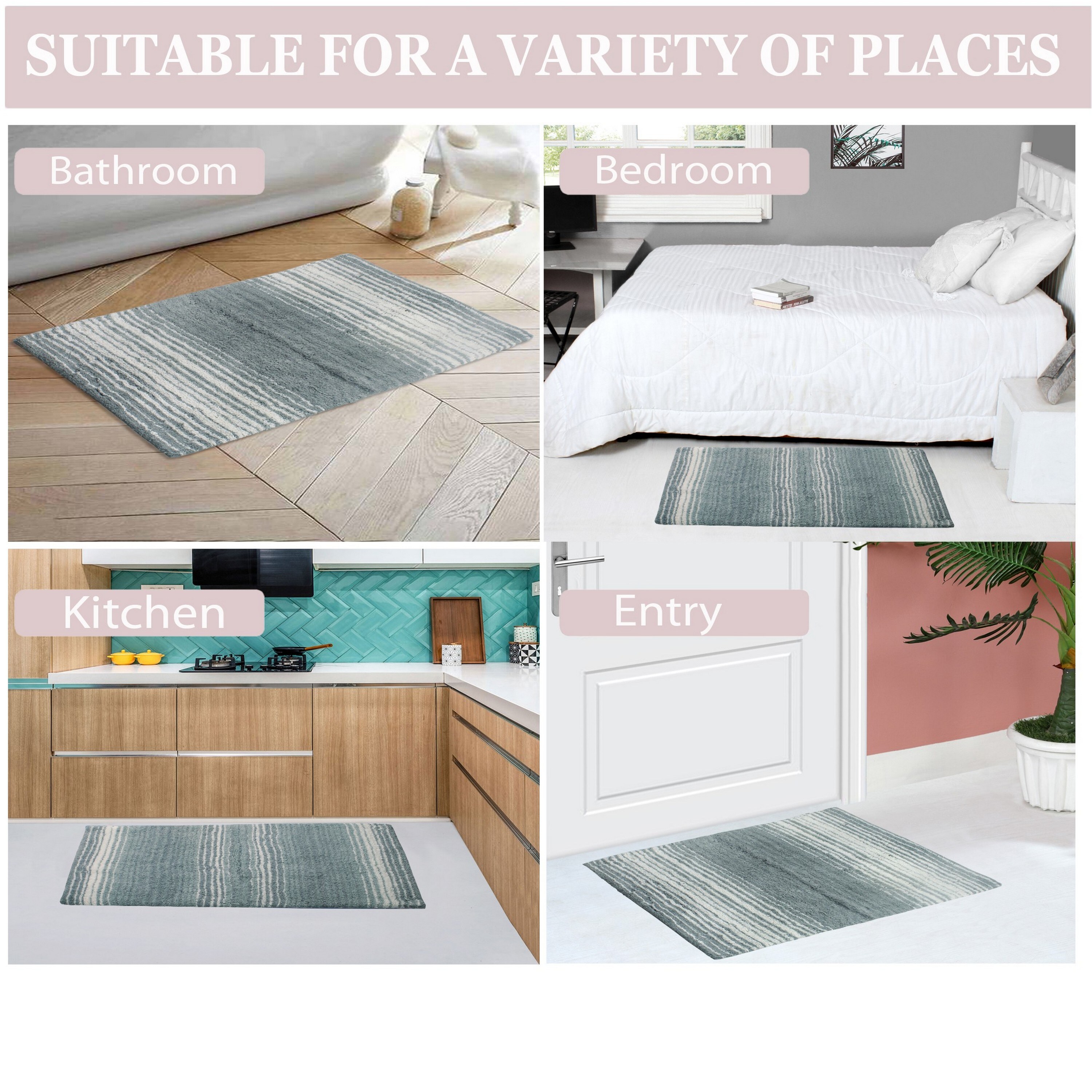 Home Weavers BGRD2134GY Bath-Rugs - View #5