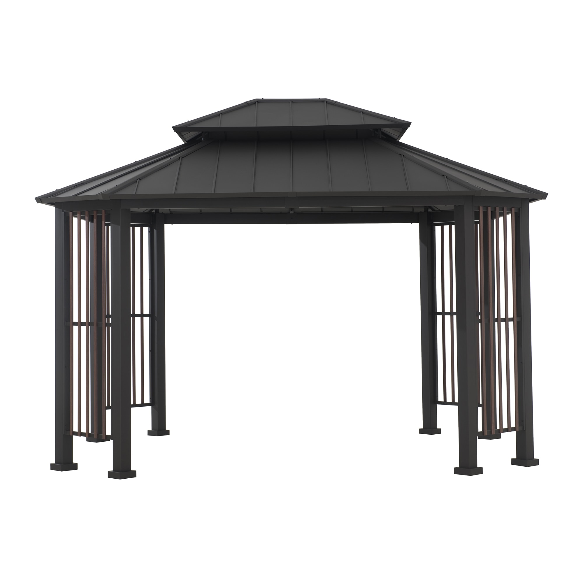 SUMMERCOVE A102018600 13-ft x 11-ft Gray Rectangle Hardtop Steel Roof