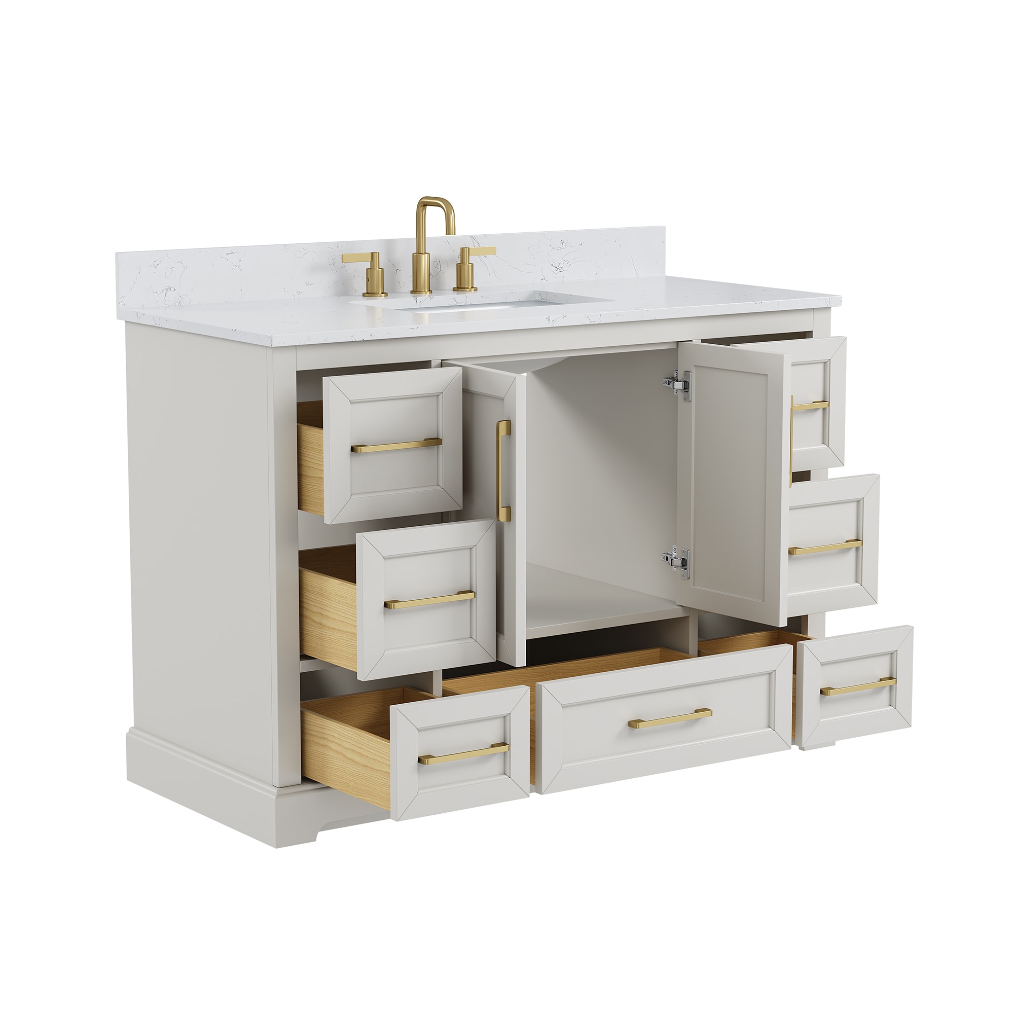 DELUXE LIVING V24028-48FG Bath-Vanity-Combo - View #4