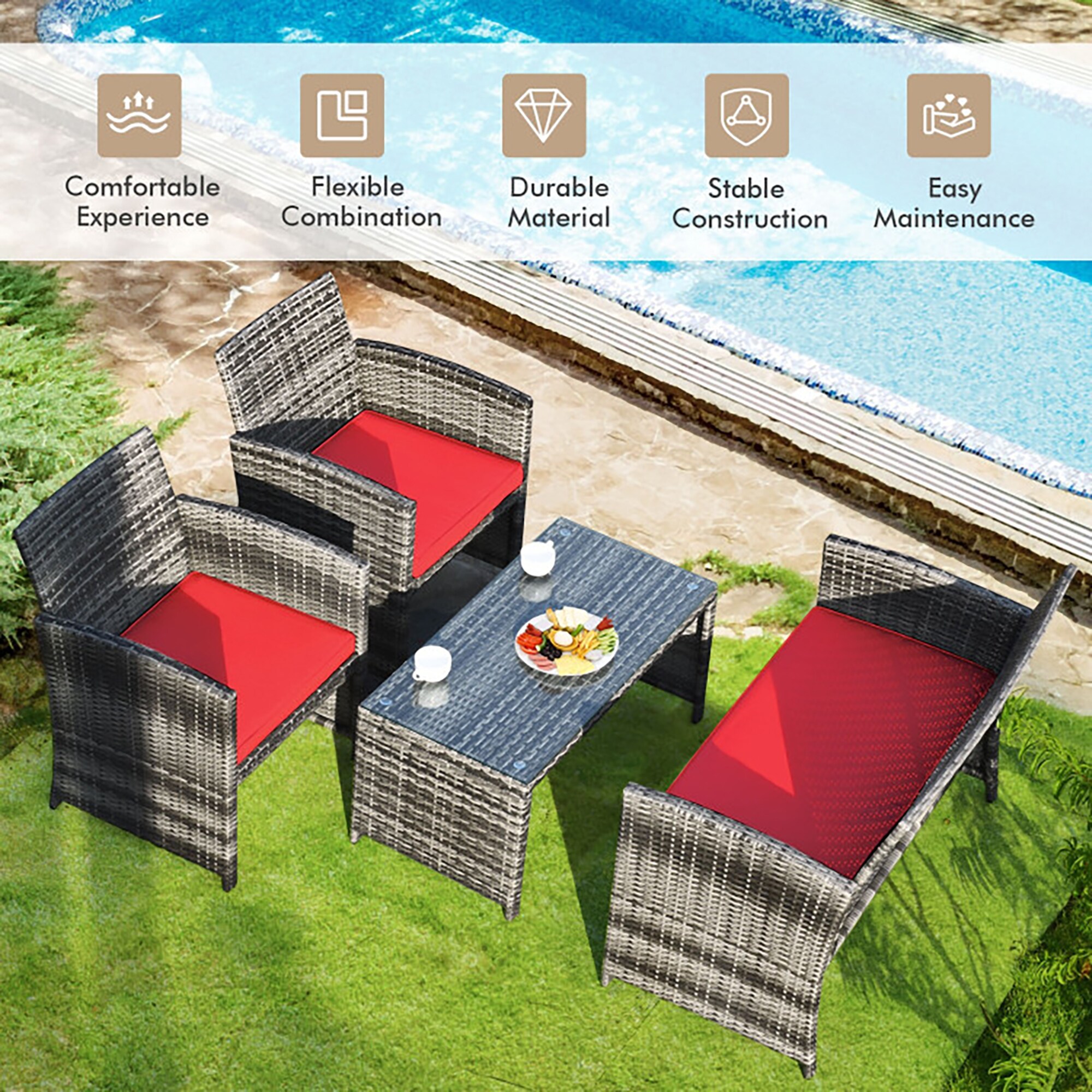 CASAINC WF-HW63238RE-LA Patio-Conversation-Sets - View #4
