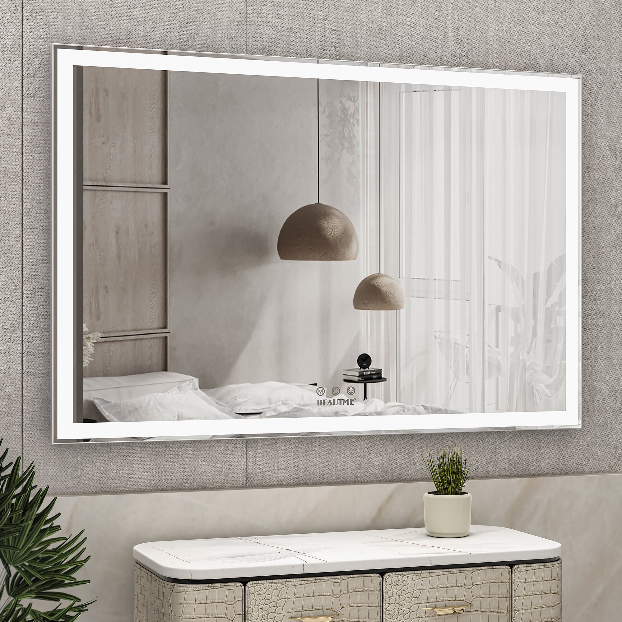Forclover MF03GI-ME02 Framed-Bath-Mirrors - View #4