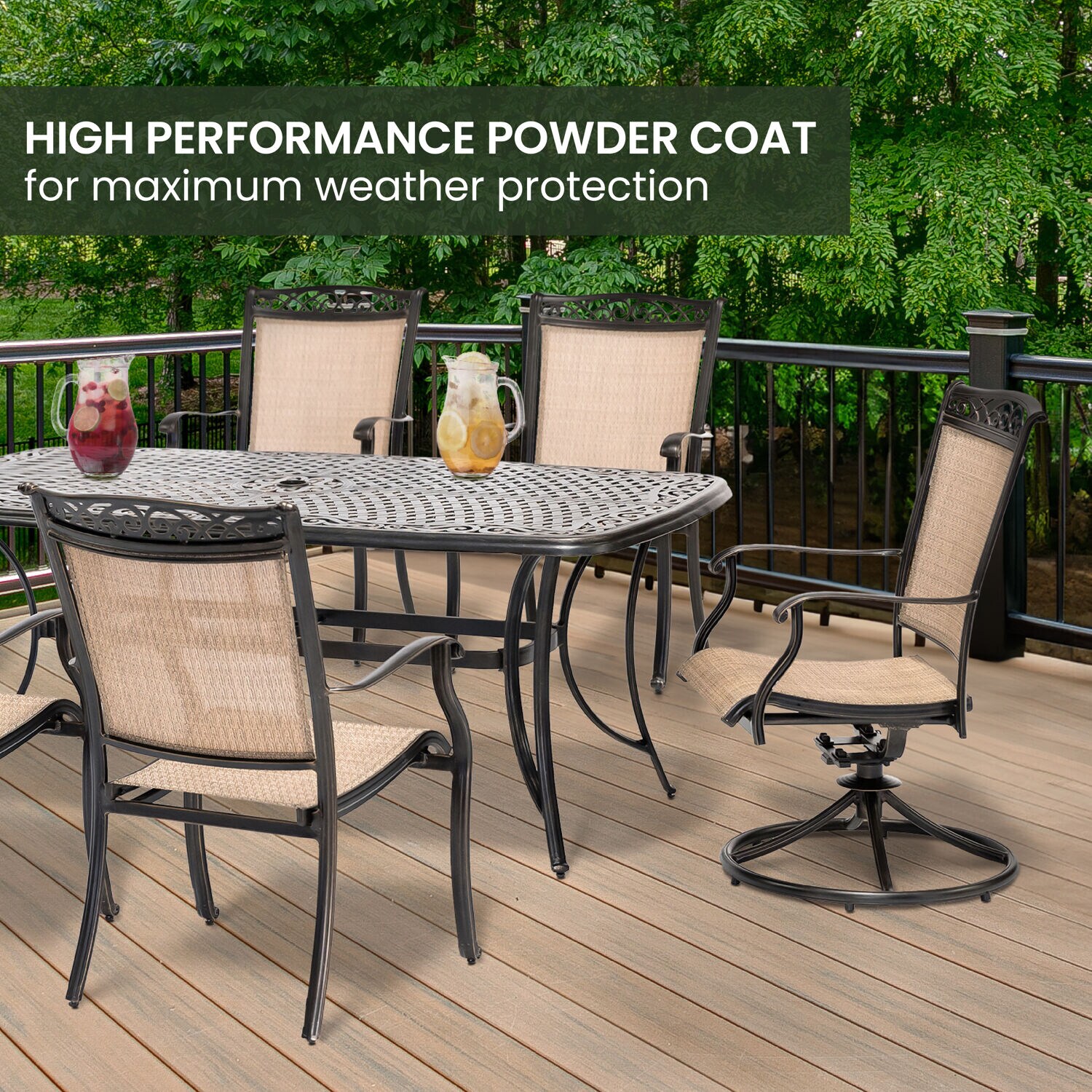Hanover FNTDN7PCSW2C Patio-Dining-Sets - View #5