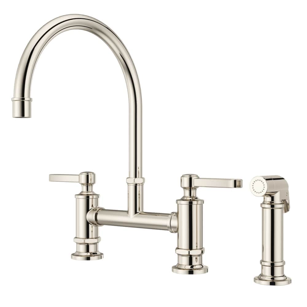 Pfister  LG31TD Port Haven 1.8 GPM Widespread Bridge Kitchen Faucet  Includes Side Spray