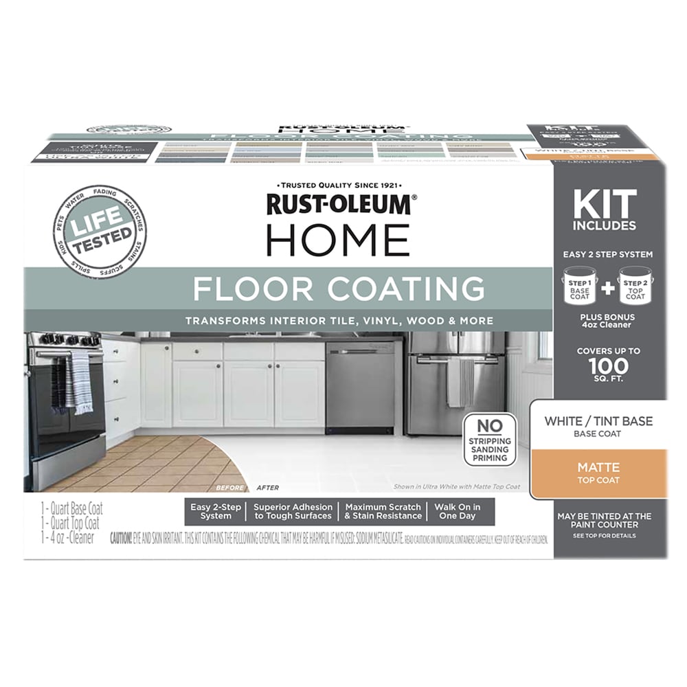 Rust-Oleum Home Floor Coating Greige Matte Interior Floor Paint (Kit ...