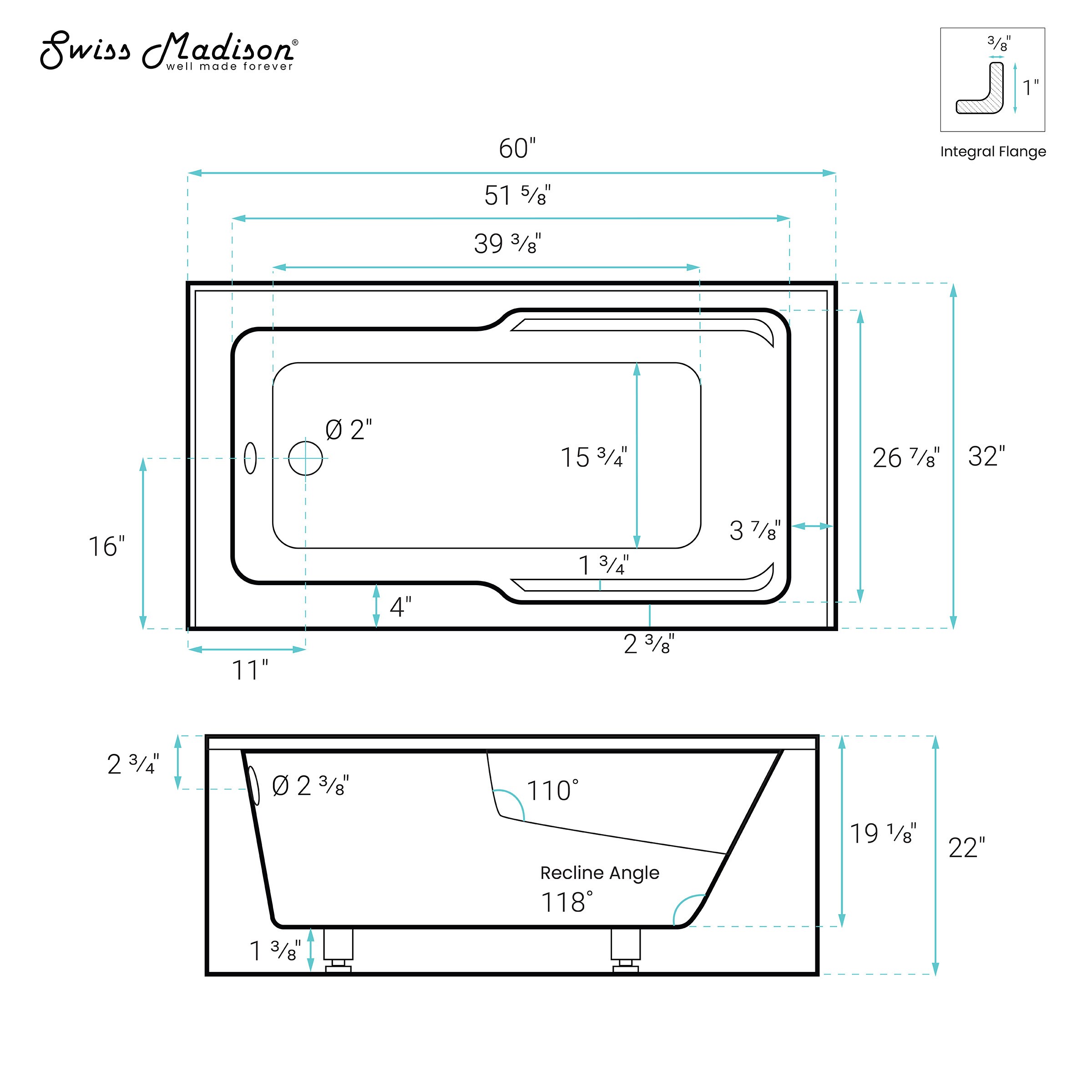 Swiss Madison SM-25-ABLAU22BQ bathtubs - View #4