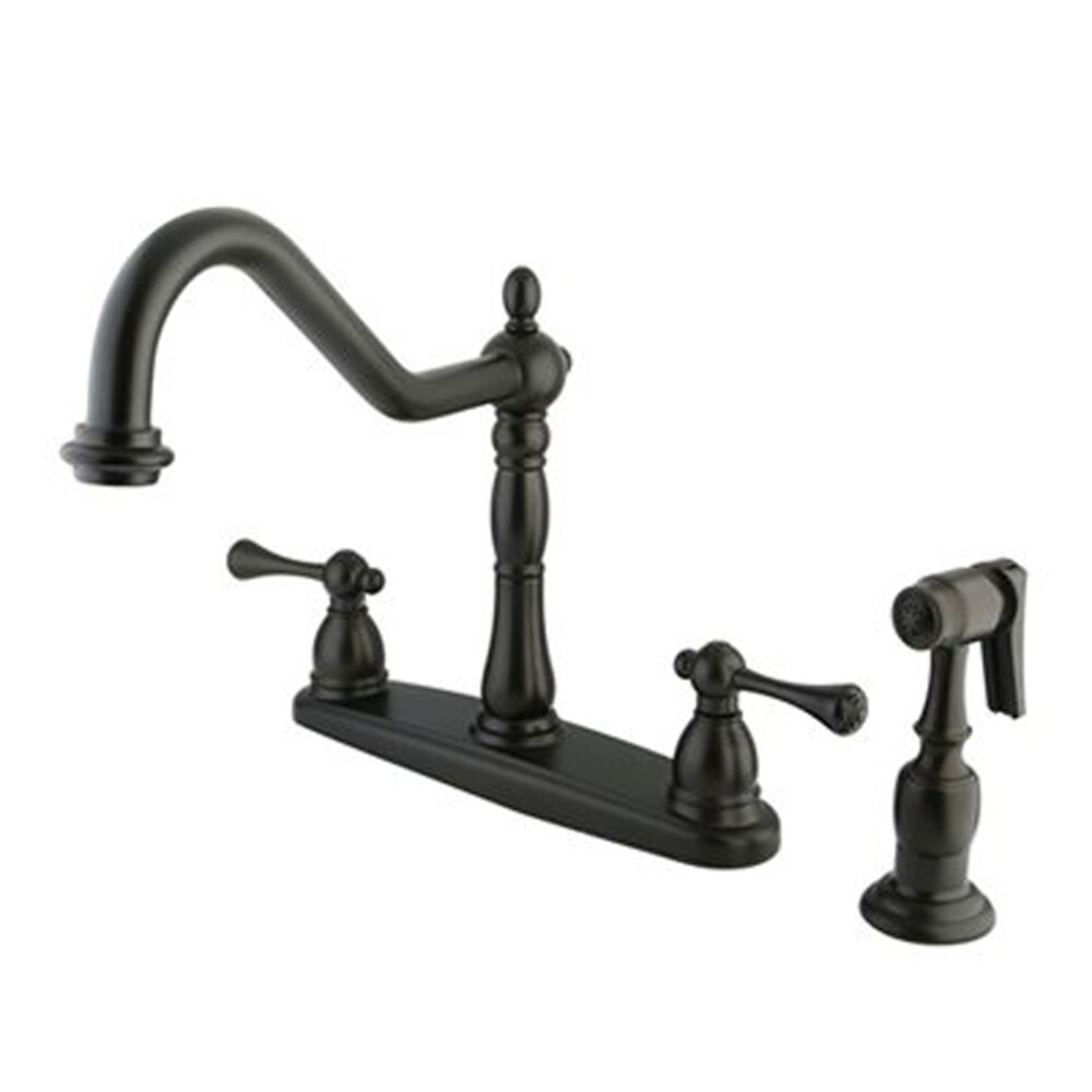 Black Oil Rubbed Brass Swivel Spout Kitchen Sink Faucet Mixer Taps Unf341 