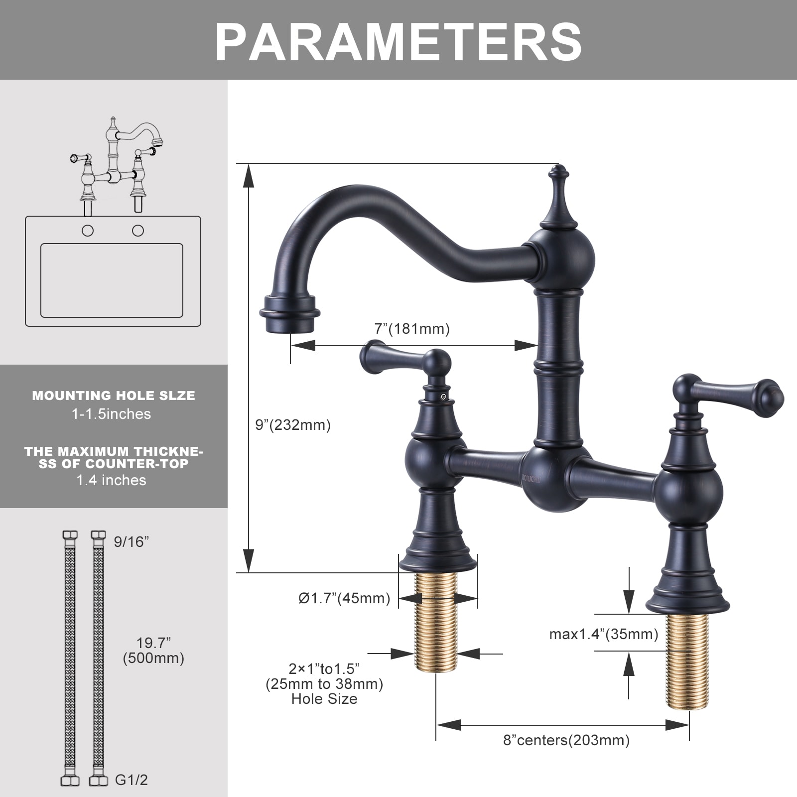 WOWOW 2311501RB-LW Kitchen-Faucets - View #7