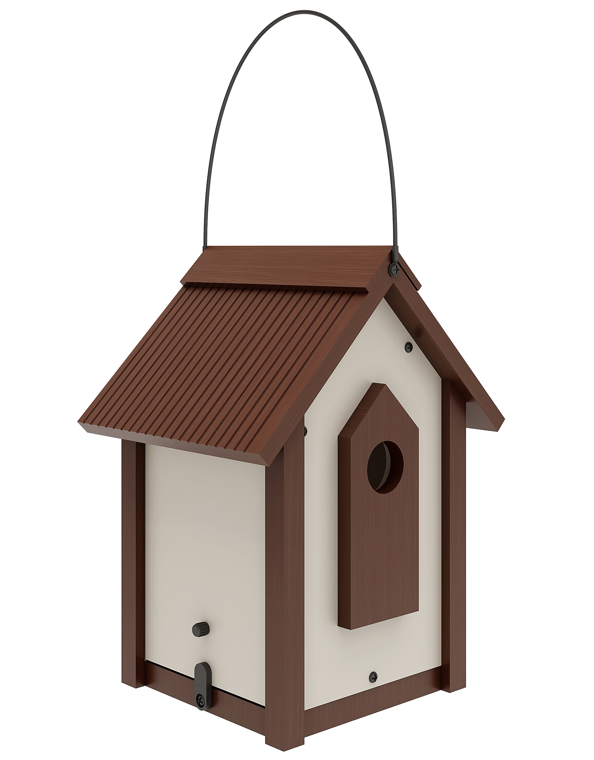 New Age Pet RHBAF44-09L Feathered Friends Plastic Hanging Platform Bird feeder - 40