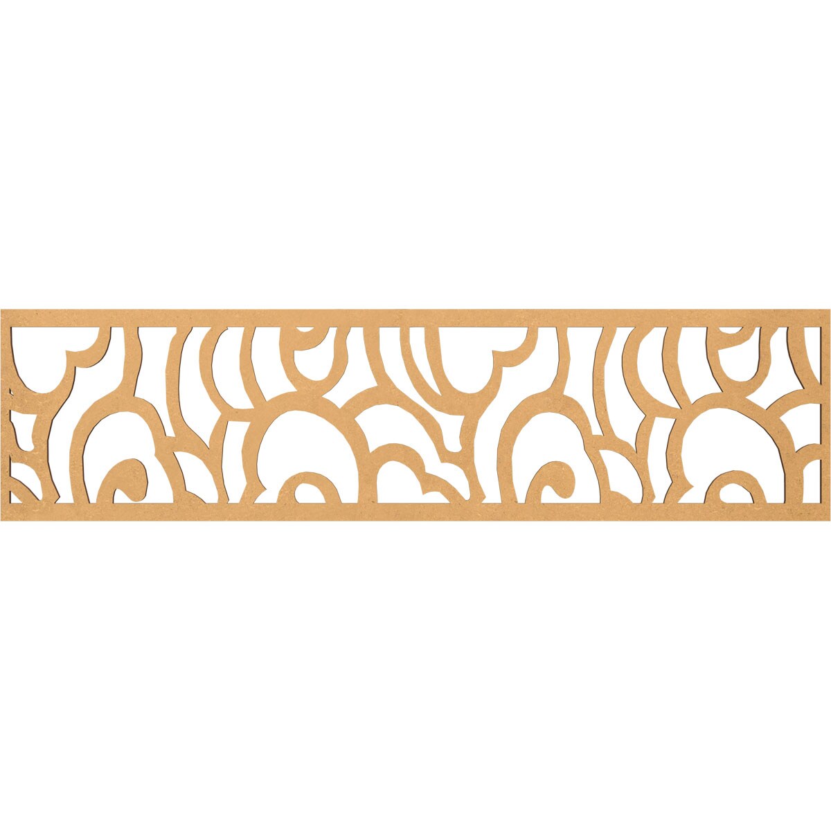 Ekena Millwork MLDA12X47SPFMF Springfield Fretwork Flat Trim 12-in x 3.92-ft Brown Unfinished 2157832 Pierced Wall Panel Moulding