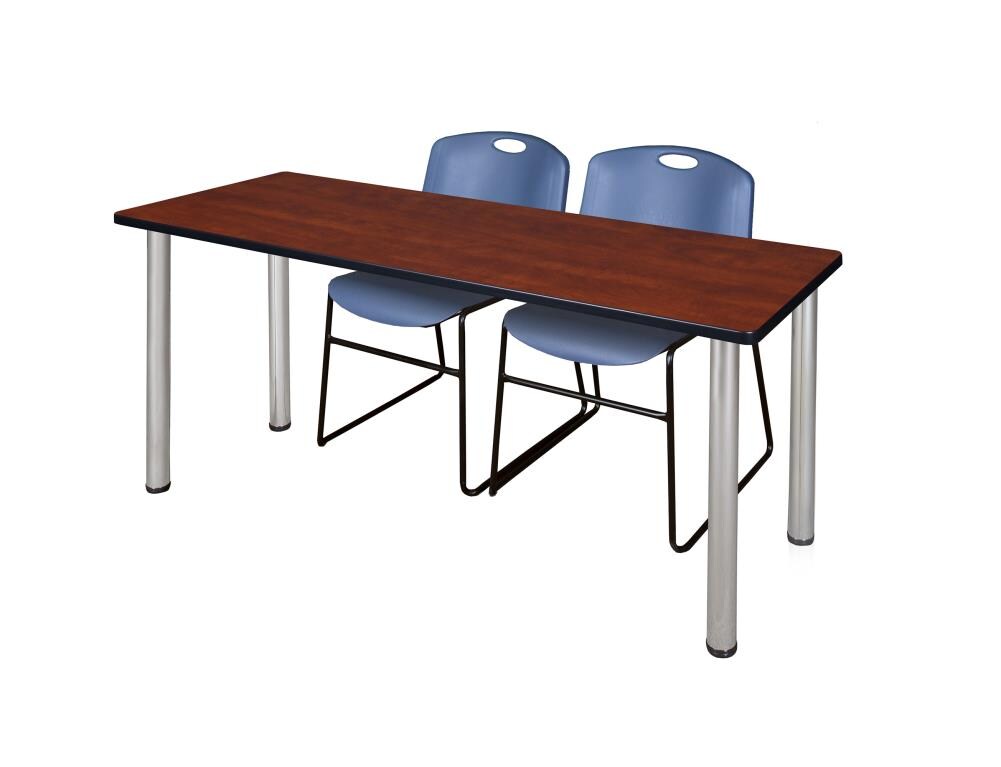 Regency MT7224CHBPCM44BE Training Red 4-Person Training Table (72-in W x 29-in H)