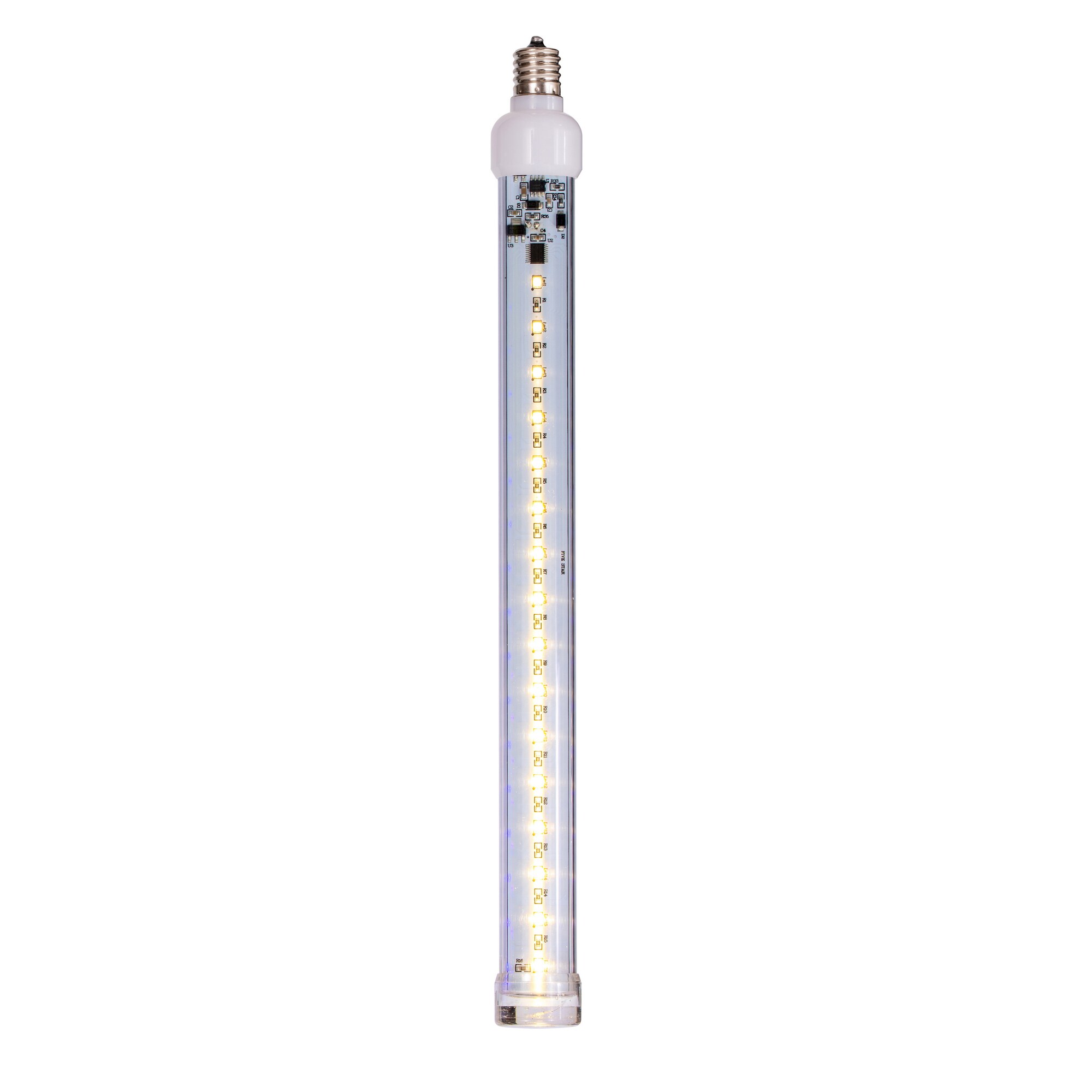 Vickerman Vickerman LED SnowFall Tube Bulb 4 -Watt EQ C9 Warm white Intermediate screw base E17 LED Tube Light Bulb 5 -Pack