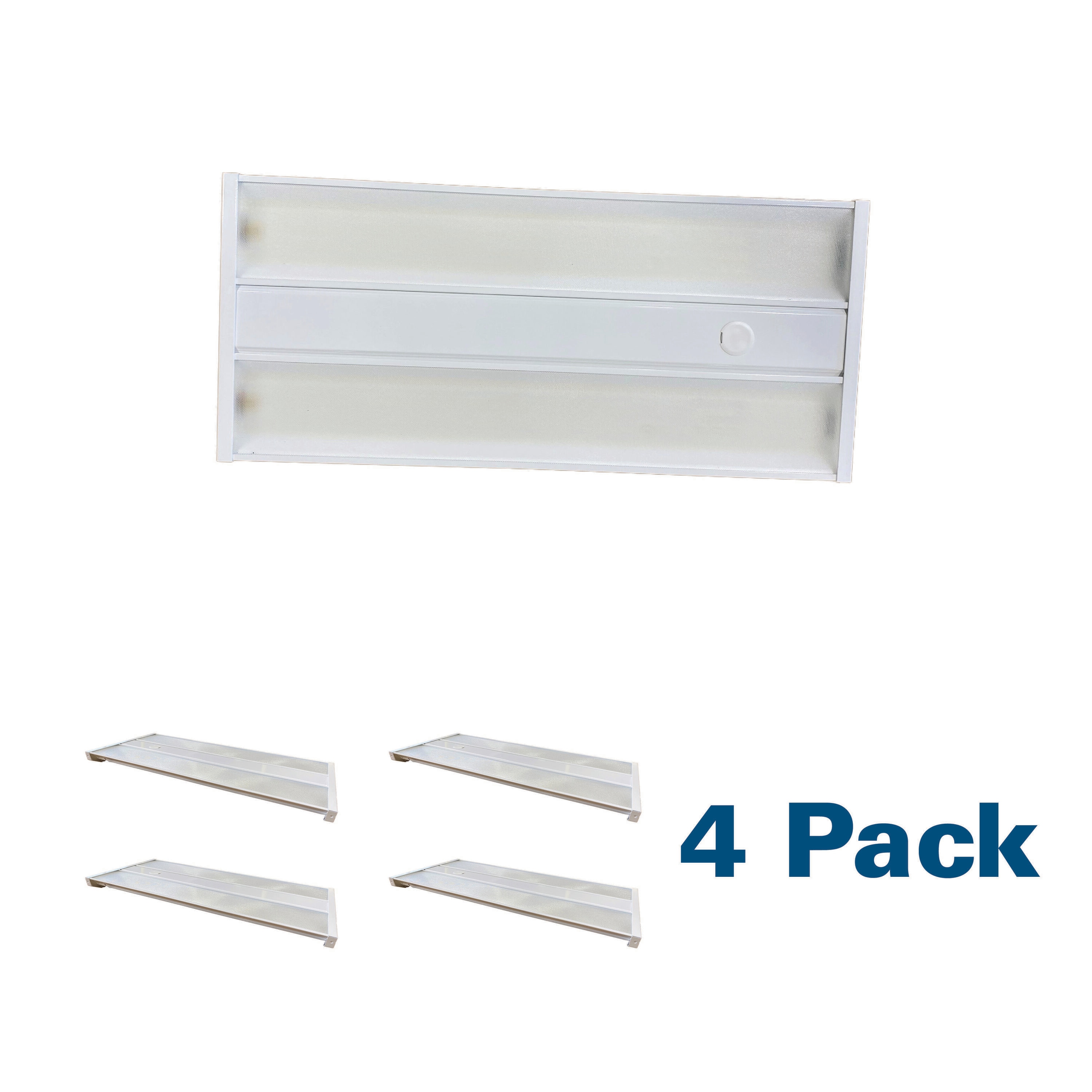 EarthTronics 11856-4PK 4 -Pack 30.7-in x 11.8-in 27750 -Lumen Adjustable Lumens 5000-K Tunable White LED High Bay Light