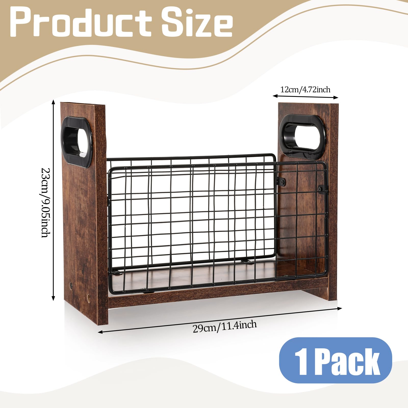 Phewnyzo Magazine Holder Floor Rack Organizer Bin for Books Newspapers ...