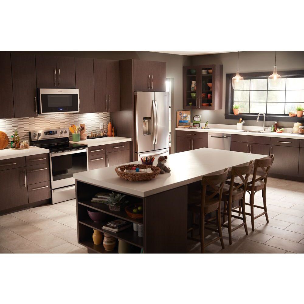 Whirlpool 30 1.9 Cu. Ft. Over-the-Range Microwave with 10 Power Levels,  300 CFM & Sensor Cooking Controls - Biscuit
