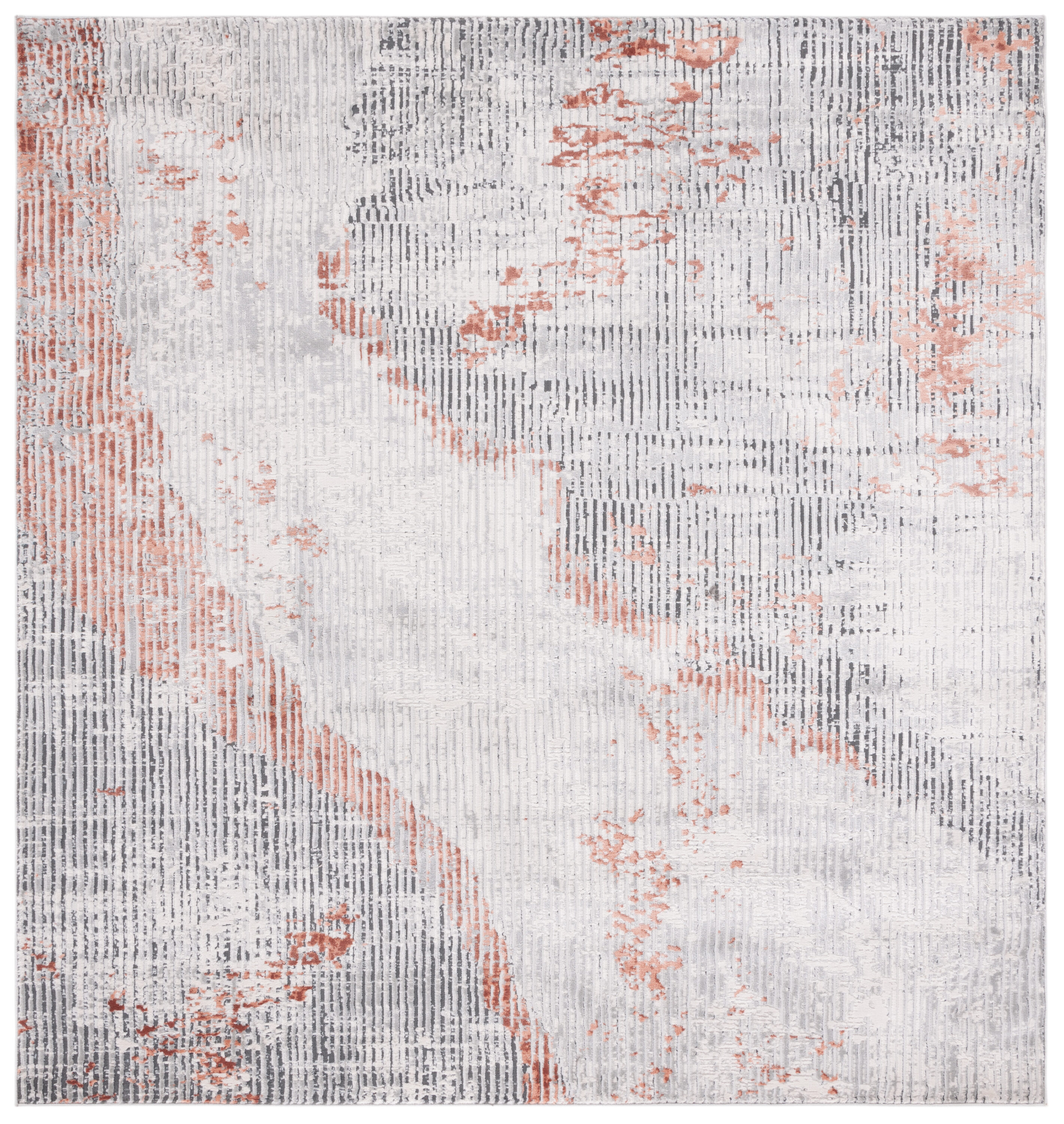 Invista 517F Grey/Light Grey 7 X 7 Area Rug