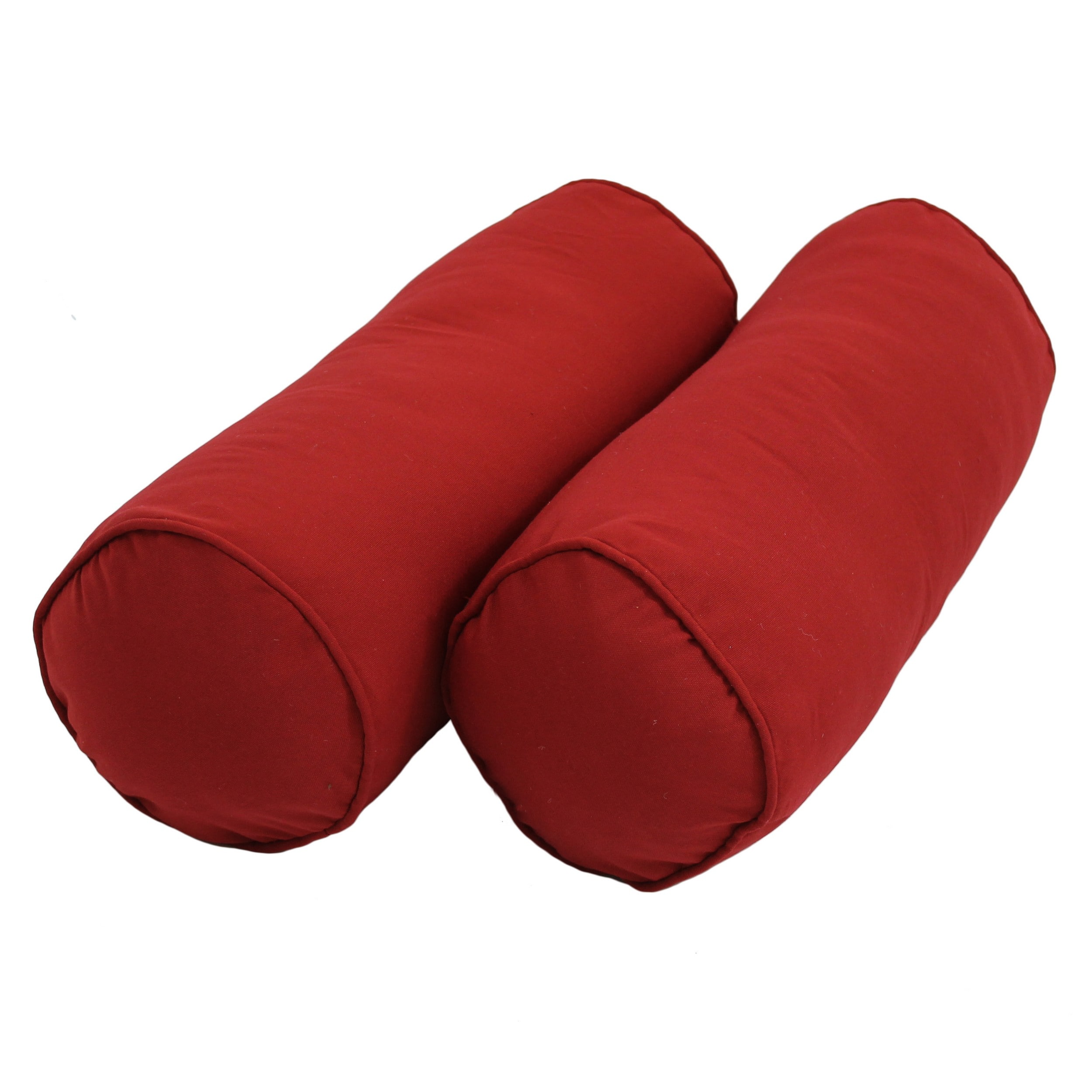 Blazing Needles 9814-CD-S2-TW-RR 2 -Piece 20-in x 8-in Ruby Red Rectangular Indoor Decorative Pillow