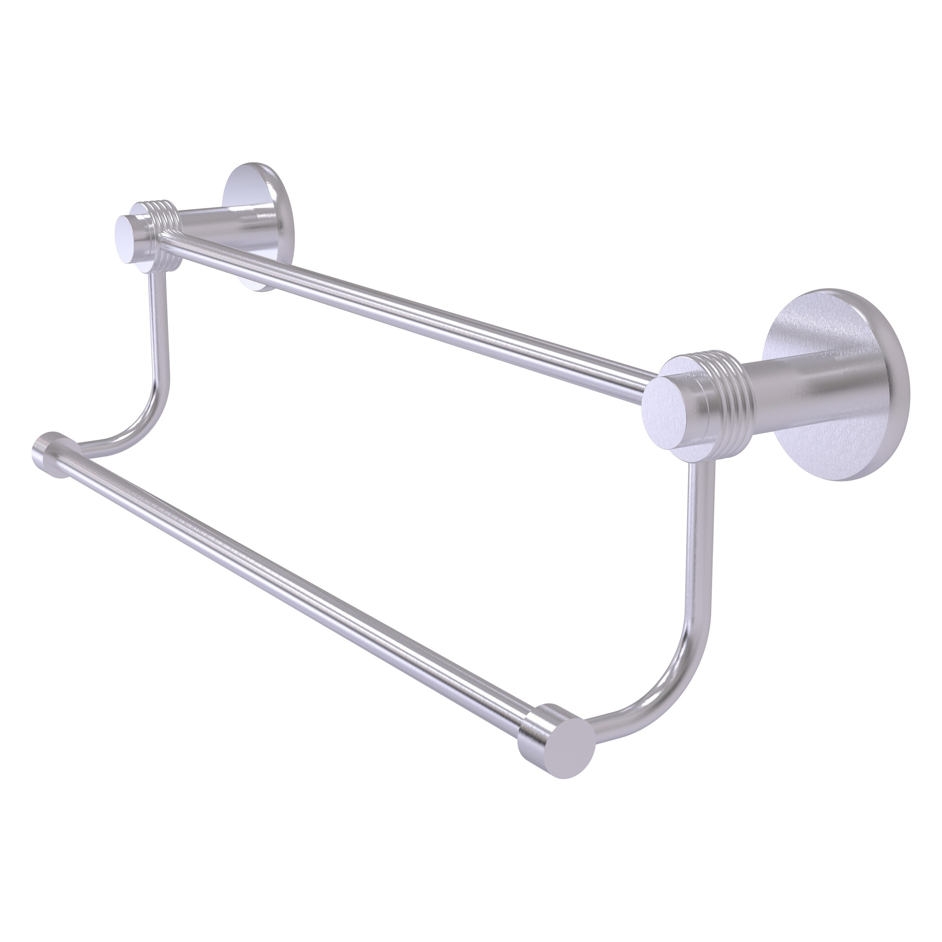 Allied Brass 9072G/30-SCH Mercury 30-in double Satin Chrome Wall mount Double Towel Bar