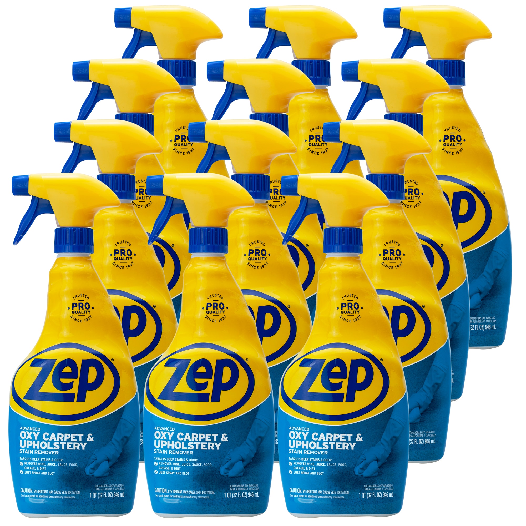 Zep Spot Remover Liquid 32 Oz 12 Pack