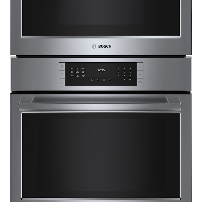 Bosch 30 In Self Cleaning Convection European Element Microwave Wall Oven Combo Stainless Steel The Combinations Department At Com - Bosch Hbl8753uc 30 Convection Microwave Wall Oven Combo
