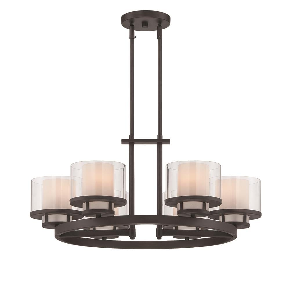 Designers Fountain 86186-BBR Fusion 6-Light Biscayne Bronze Transitional Chandelier