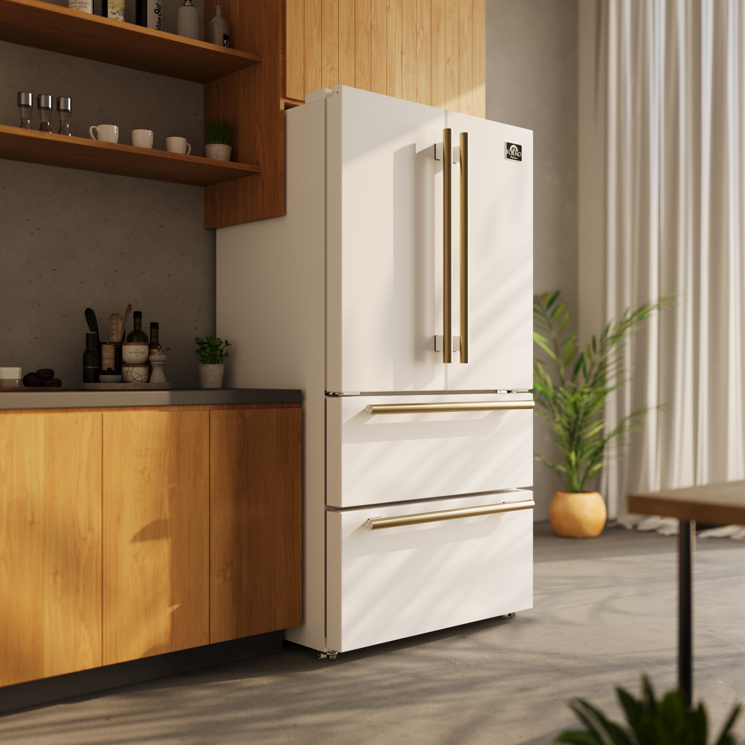 FORNO FFRBI1820-36WHT French-Door-Refrigerators - View #13