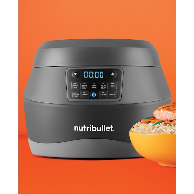 nutribullet 10 Cups Programmable Residential Rice Cooker in the Rice Cookers  department at