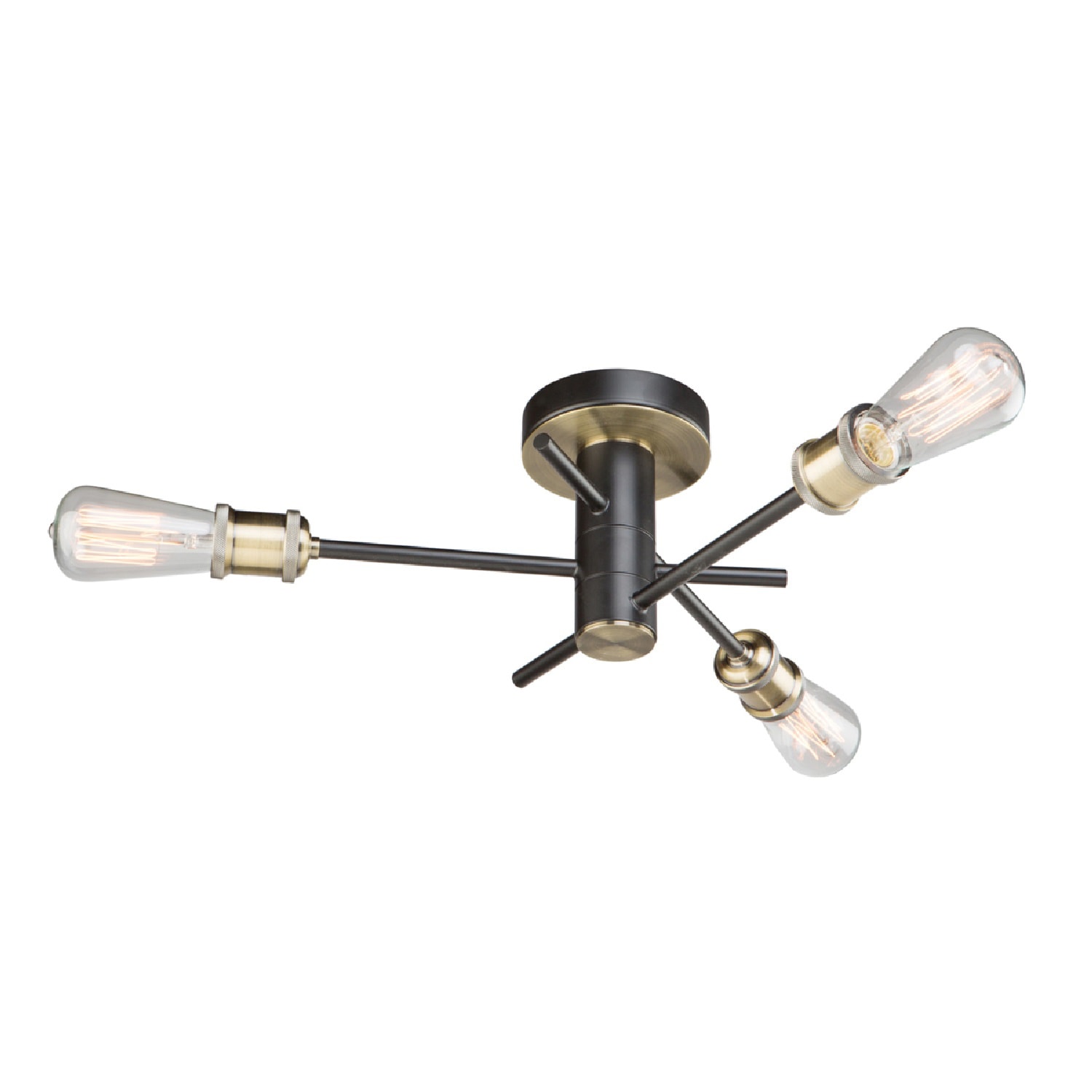 ARTCRAFT AC10783BK Tribeca 3 -Light 18.5-in Multiple colors/finishes Flush Mount Light