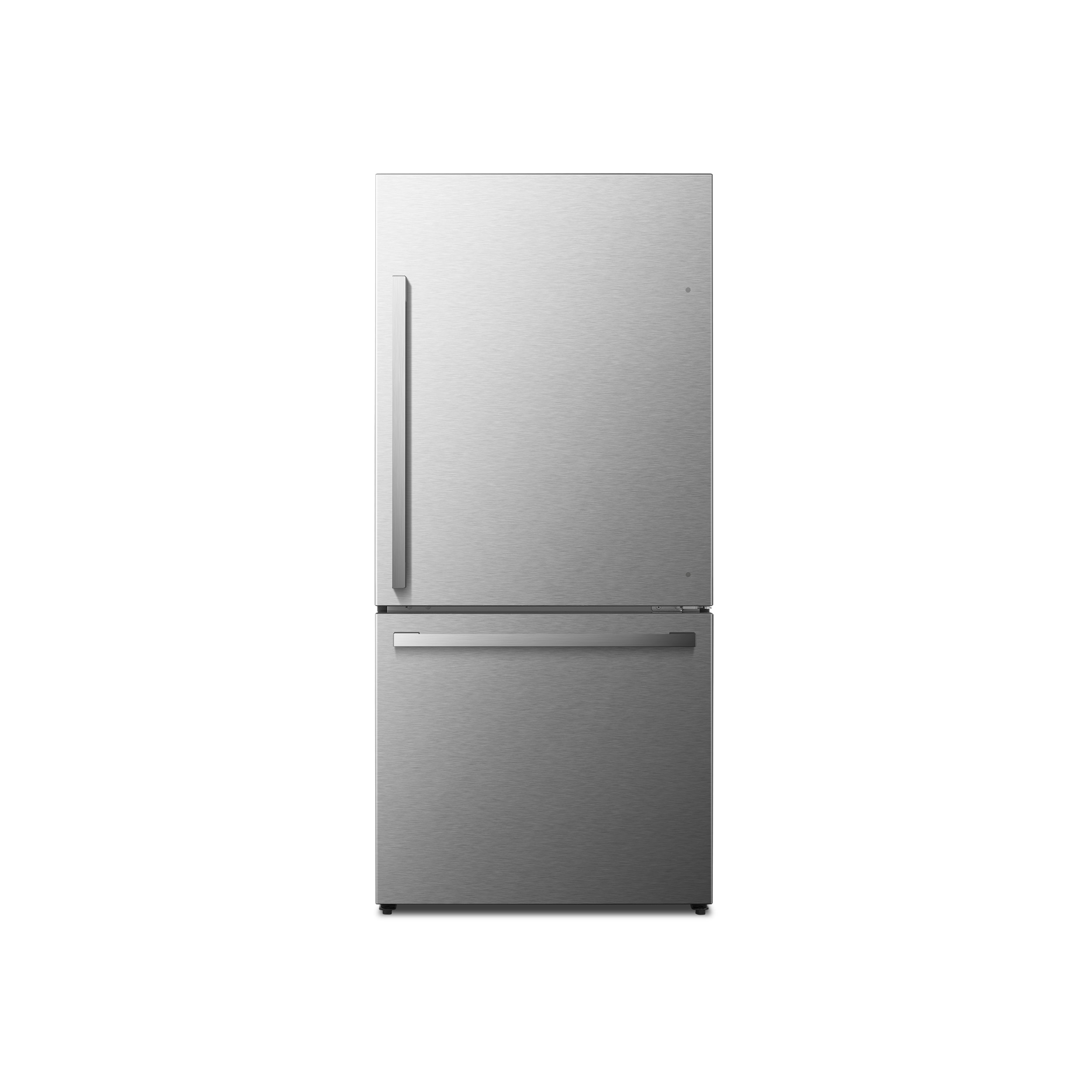 Hisense HRB171N6BSE 17.2-cu ft Counter-Depth Bottom-Freezer Refrigerator with Ice Maker ( Fingerprint Resistant Stainless Steel ) ENERGY STAR Certified