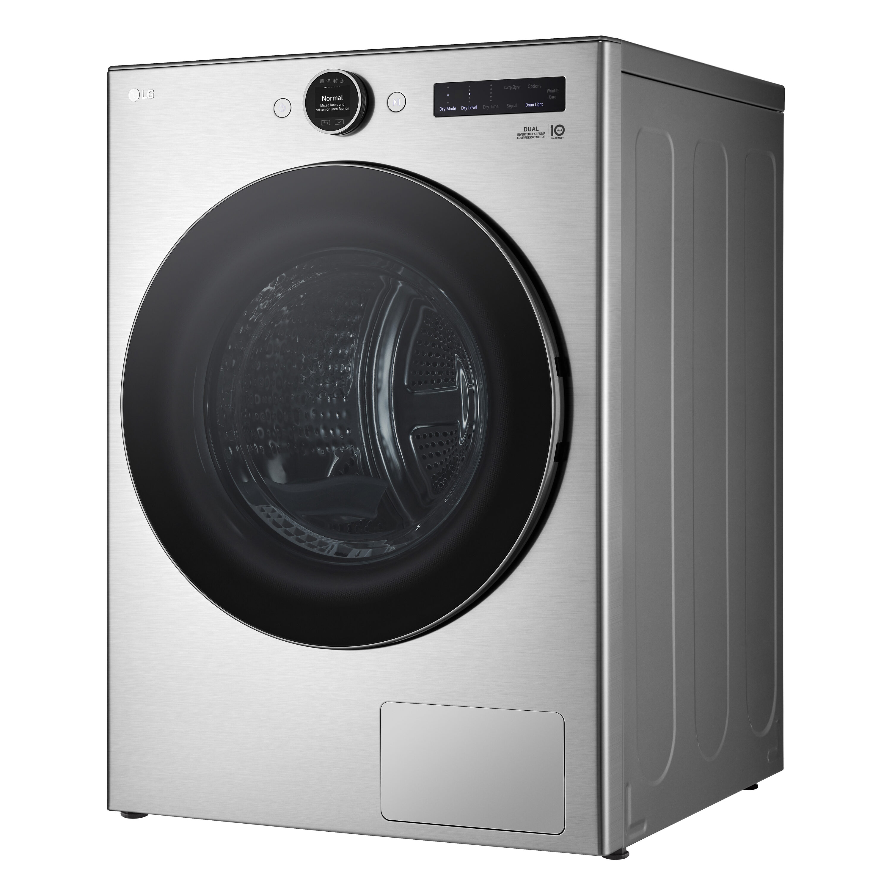 LG 7.8-cu ft Stackable Ventless Smart Electric Dryer (Graphite Steel ...