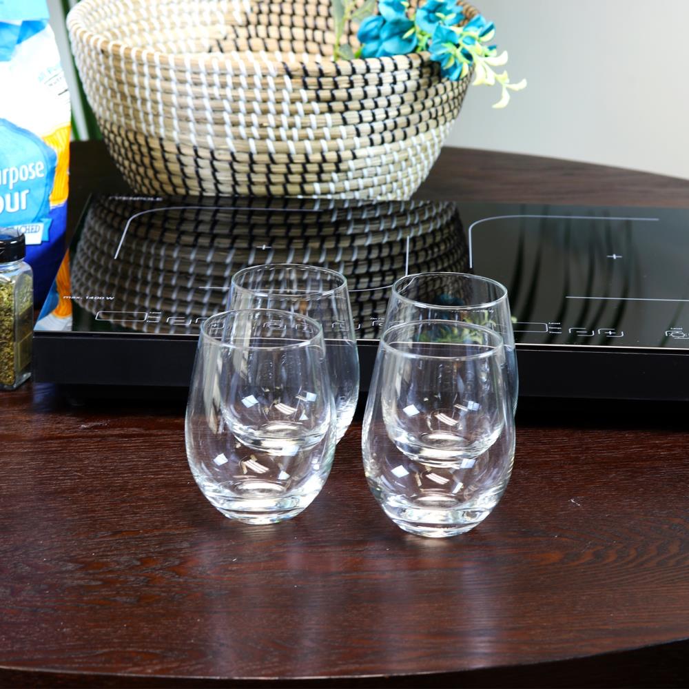 Gibson Home Belinni 4 Piece 18oz Classic Stemless Wine Glass Set