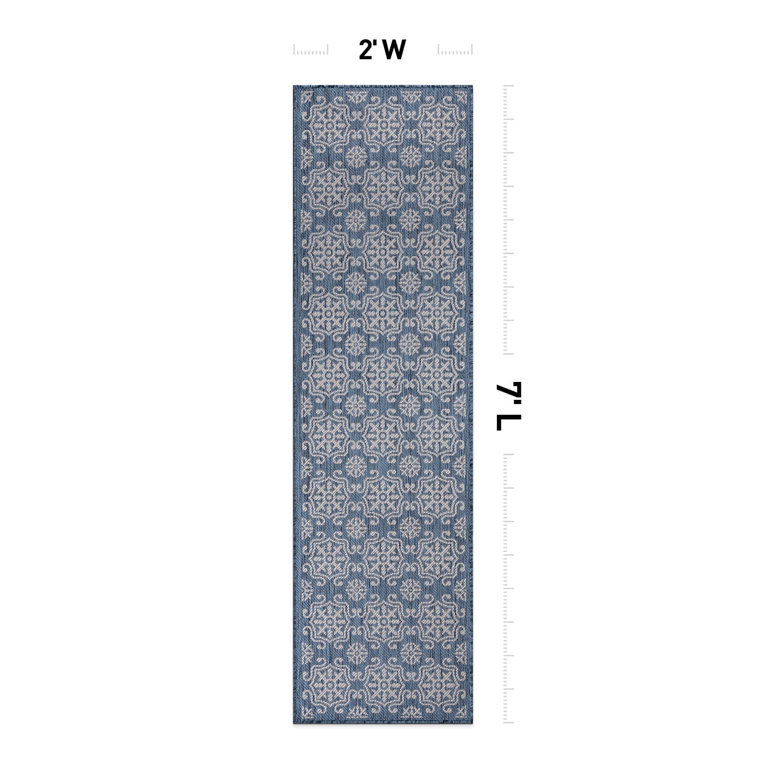 World Rug Gallery 119BLUE2X7 rugs - View #3