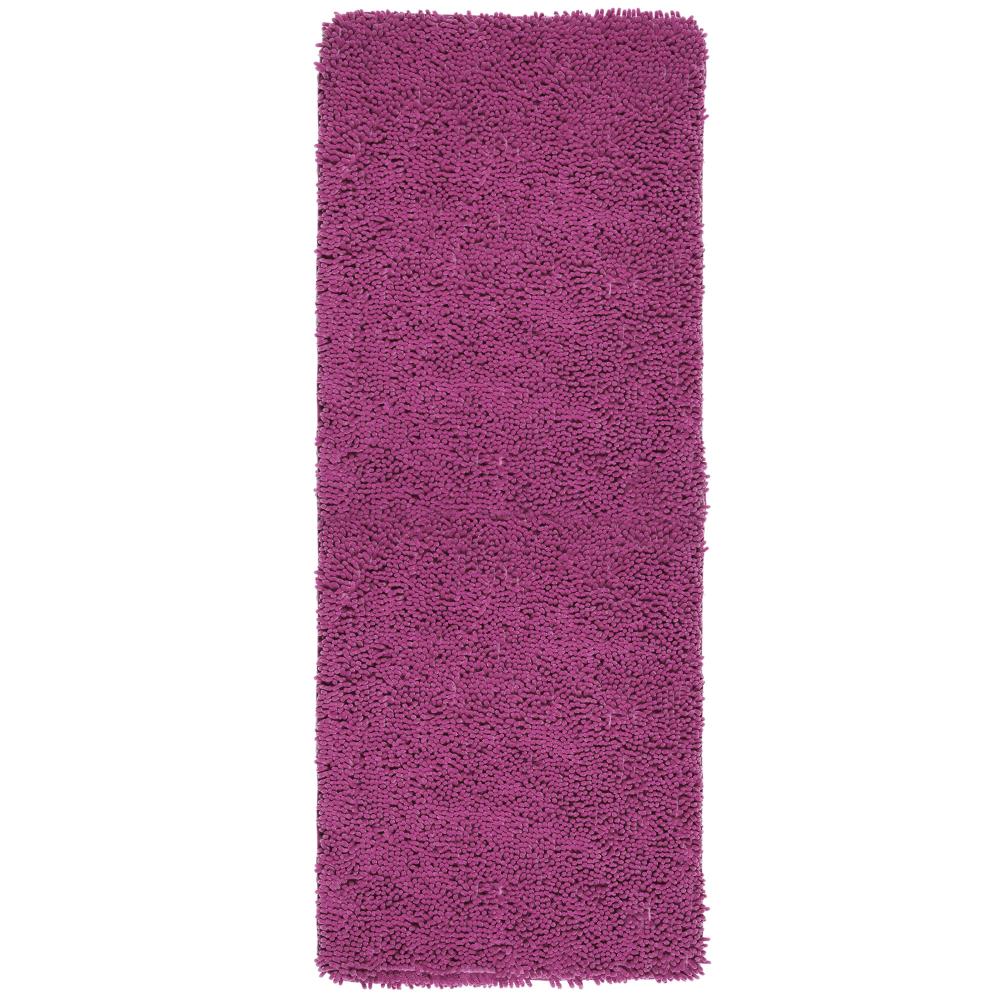 Hastings Home Bathroom Mats 60-in x 24-in Burgundy Polyester