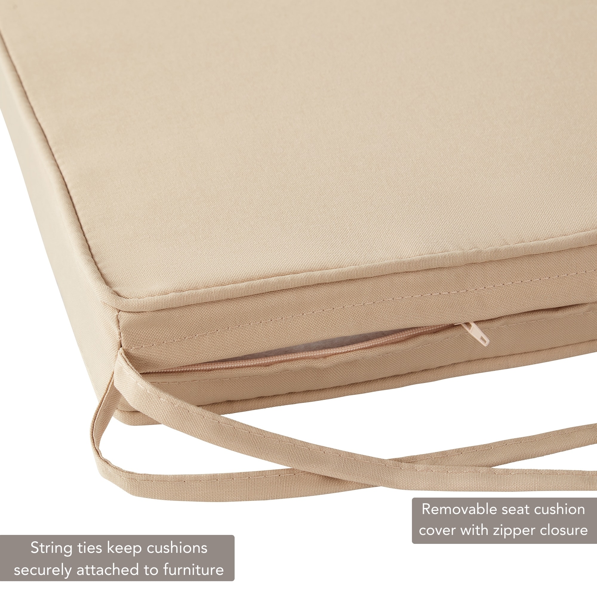 Greendale Home Fashions OP1100S2-STONE Patio-Furniture-Cushions - View #3