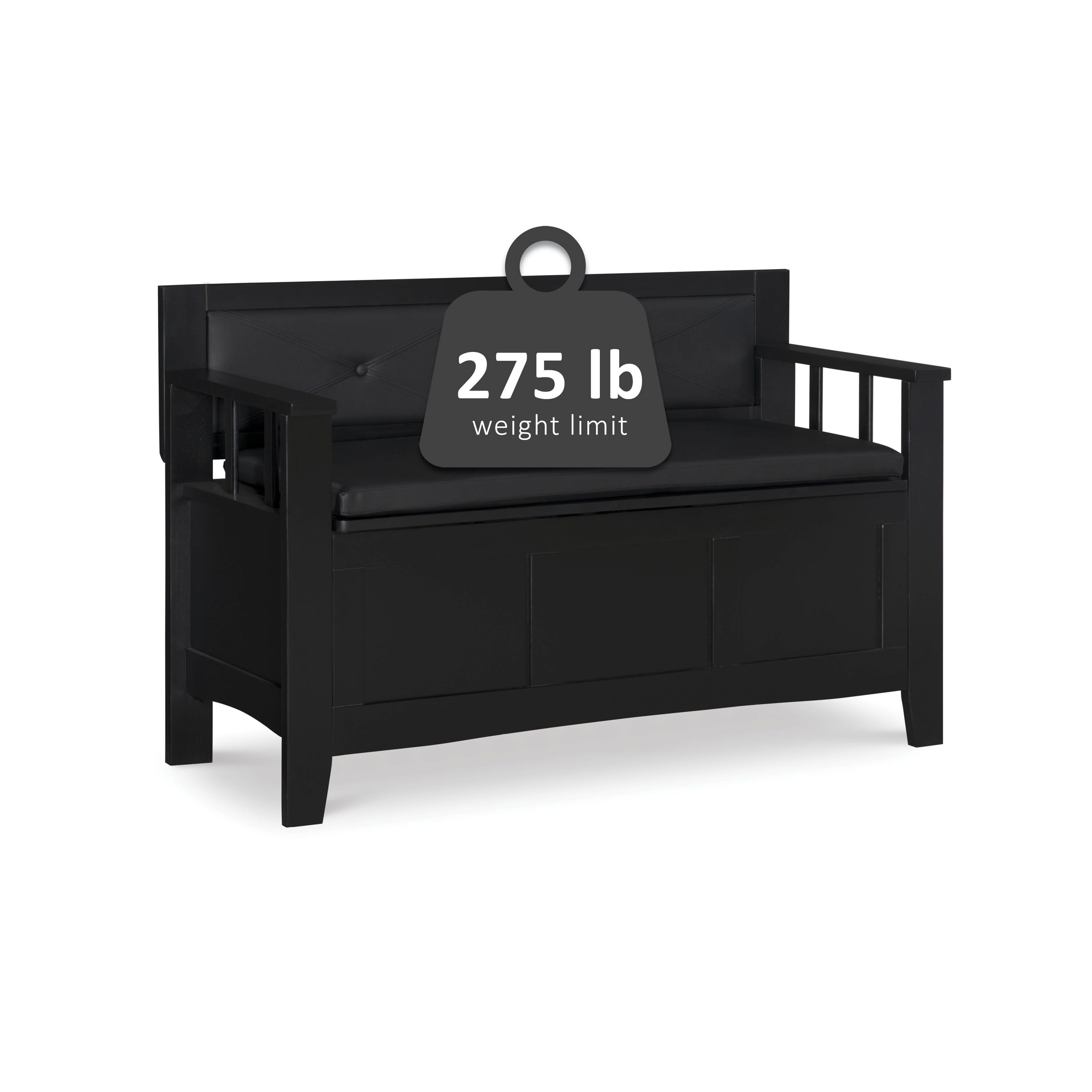 Linon 84021BLK-01-KD-U bench - View #11