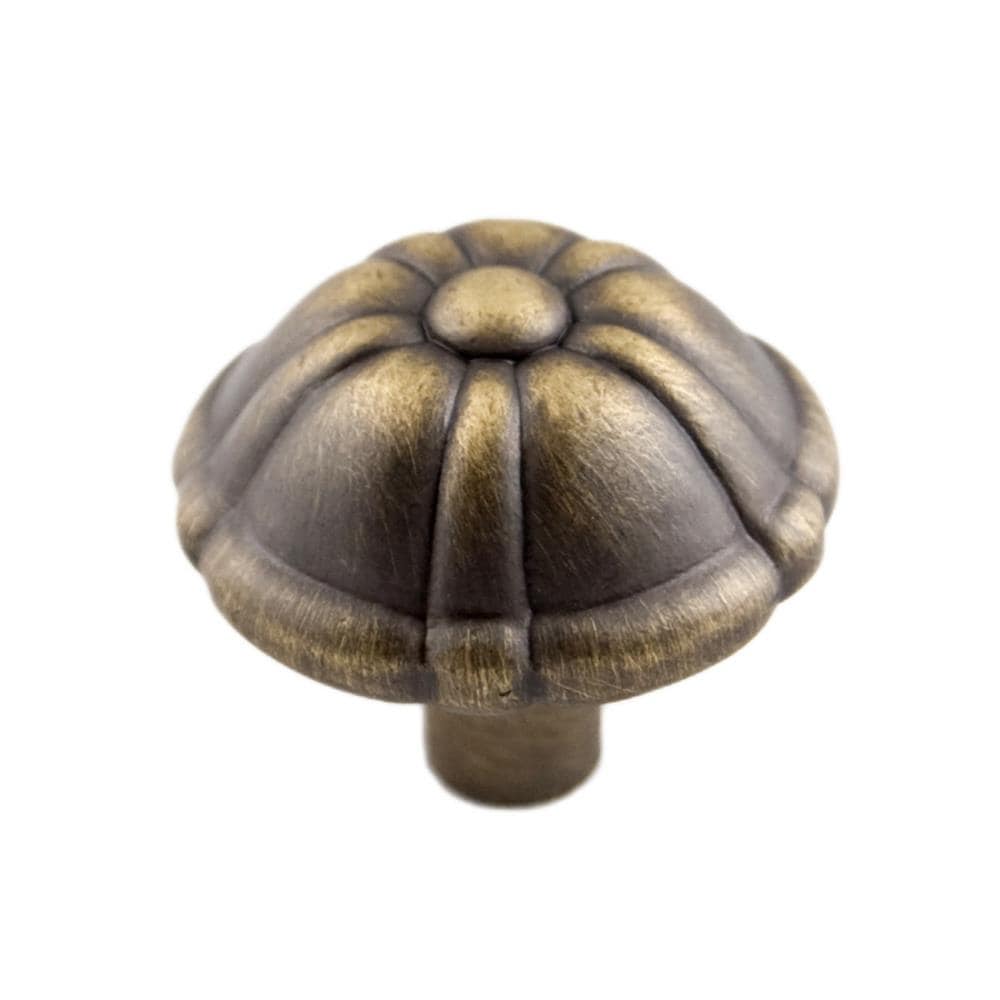 RK International CK 704-AE Antique English Round Transitional Cabinet Knob