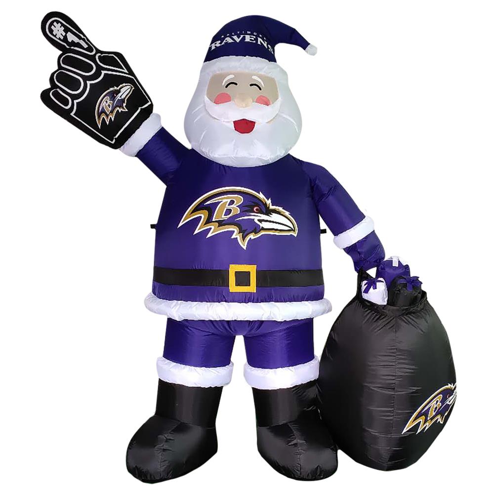 NFL 7 ft. Baltimore Ravens Holiday Inflatable Mascot 526368 - The