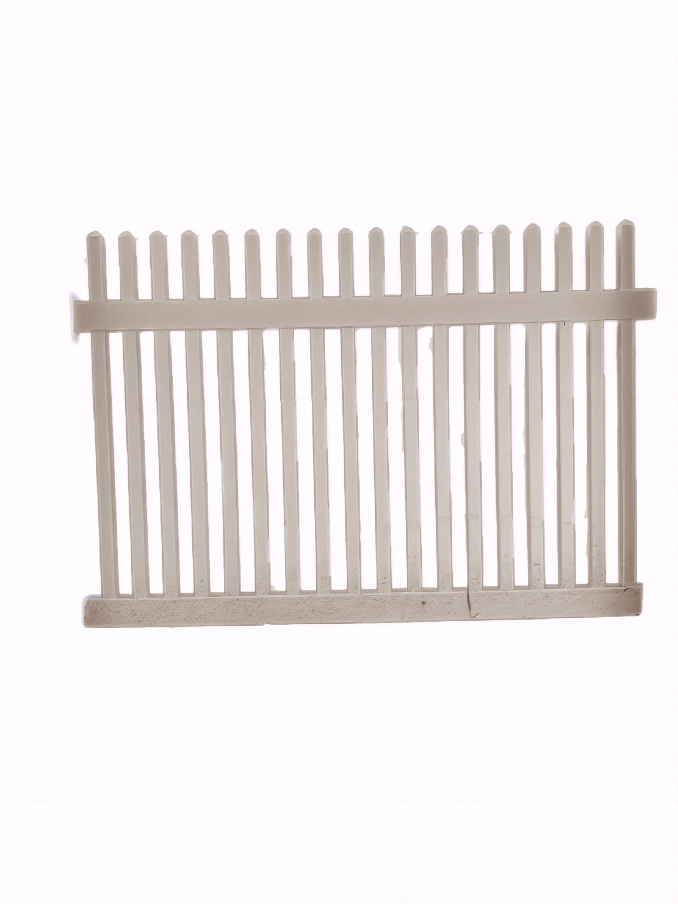 Hanes PKSTGRS4872A XX170 8-ft H x 4-in W Almond Vinyl Privacy Vinyl Blank Fence panel (Assembled)