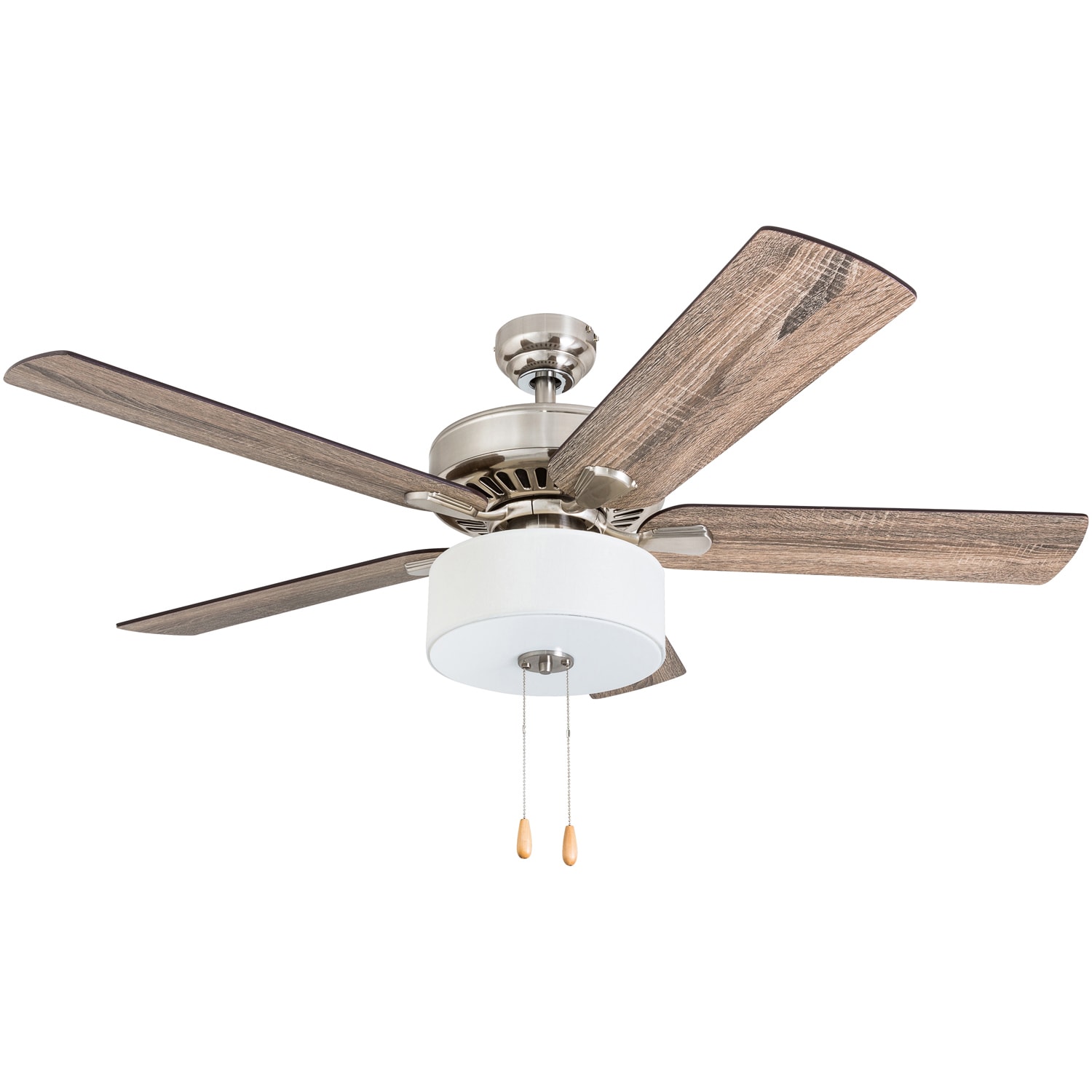 flush mount drum ceiling fan with light