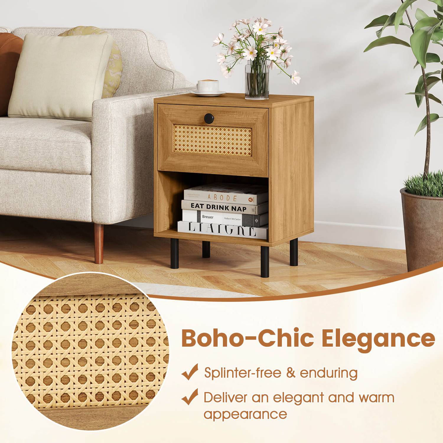 Costway CSHY004328 nightstands - View #7