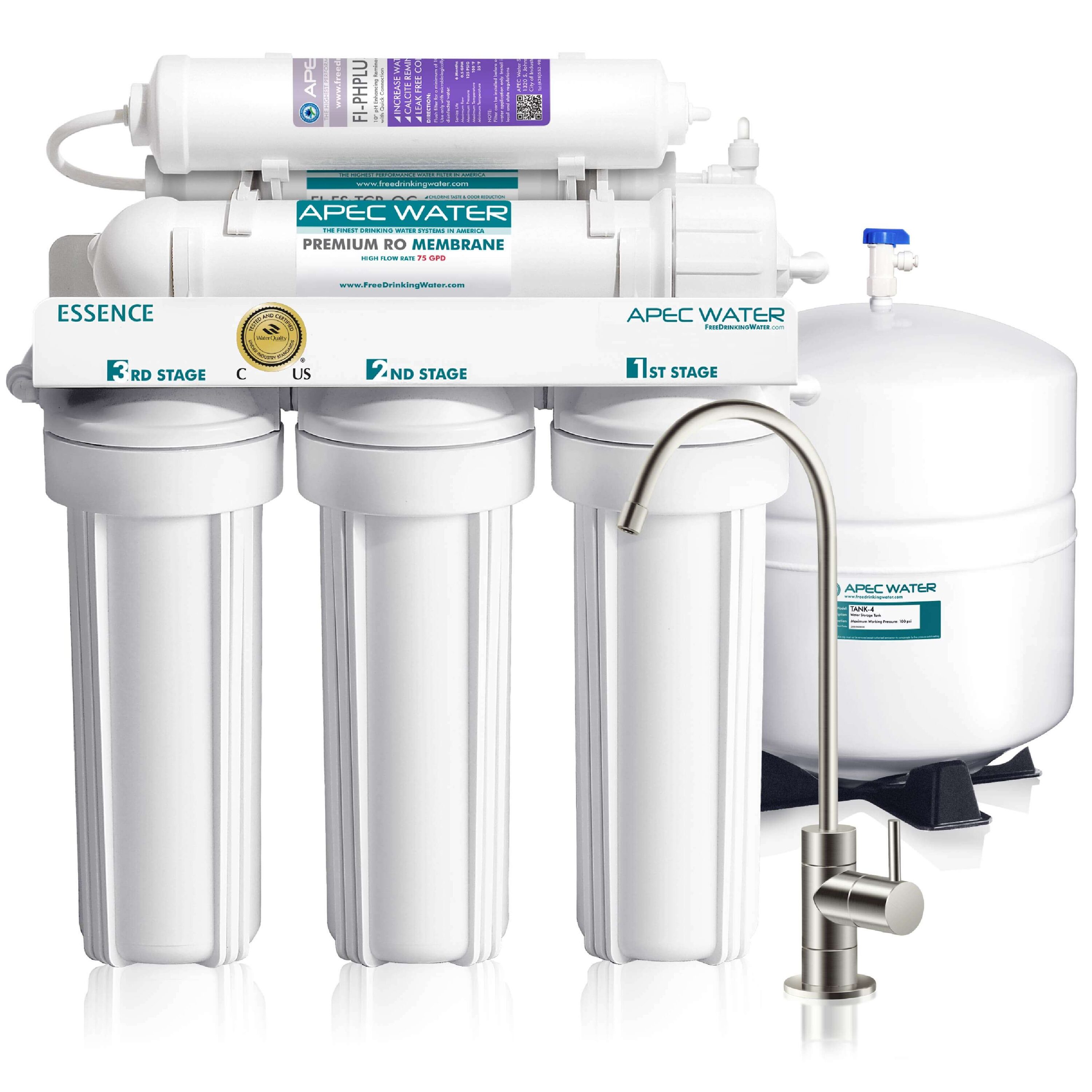 APEC Water ROES-PH75 ESSENCE Mechanical filtration Reverse Osmosis Filtration System